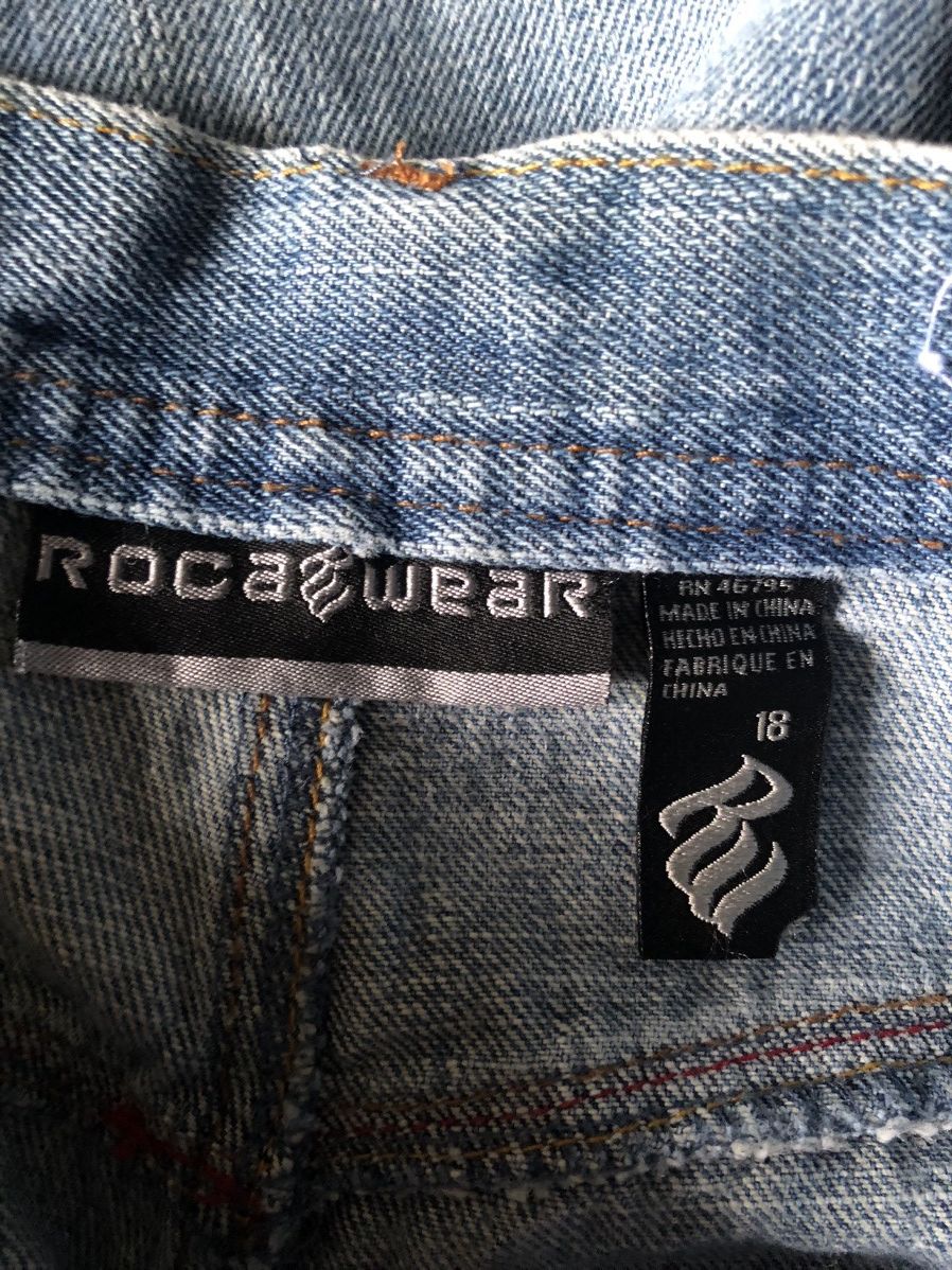 Rocawear Rocawear embroidery wide leg baggy jeans Size US 30 / EU 46 - 6 Thumbnail