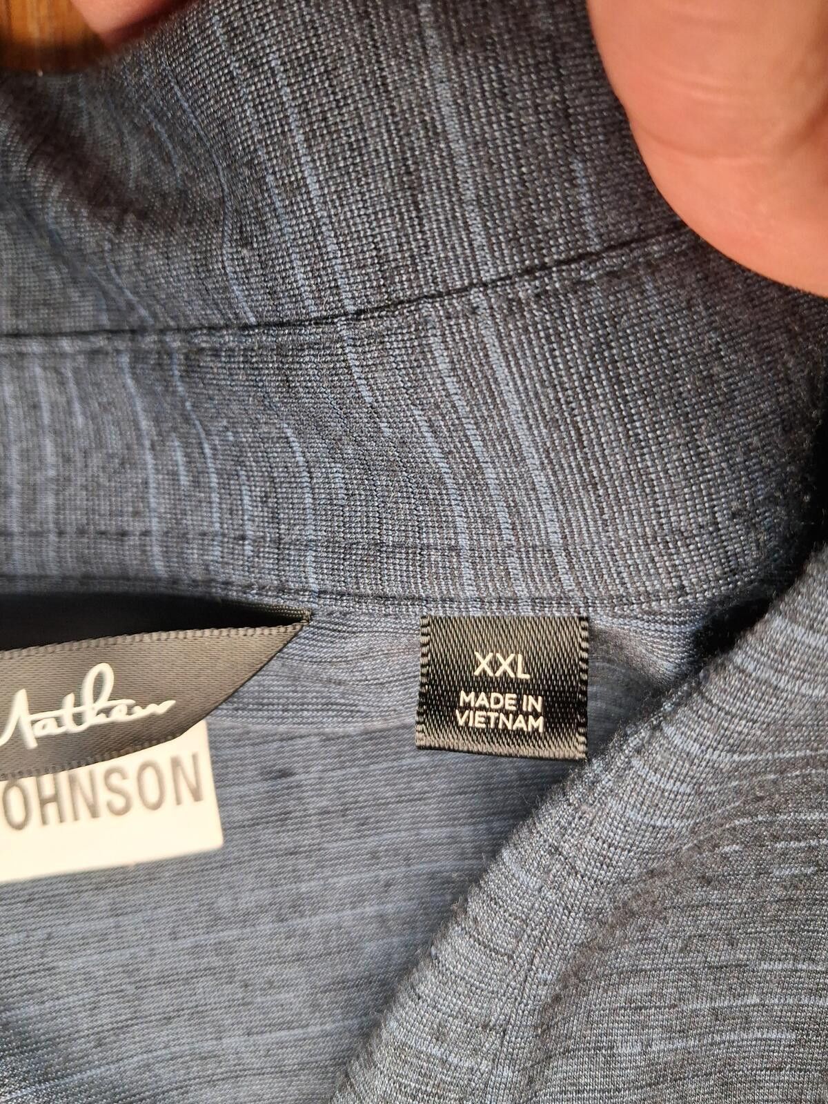 TravisMathew Travis Mathew Golf Polo XXL Gray Cotton Texans Jakob Johnson Size US XXL / EU 58 / 5 - 3 Thumbnail