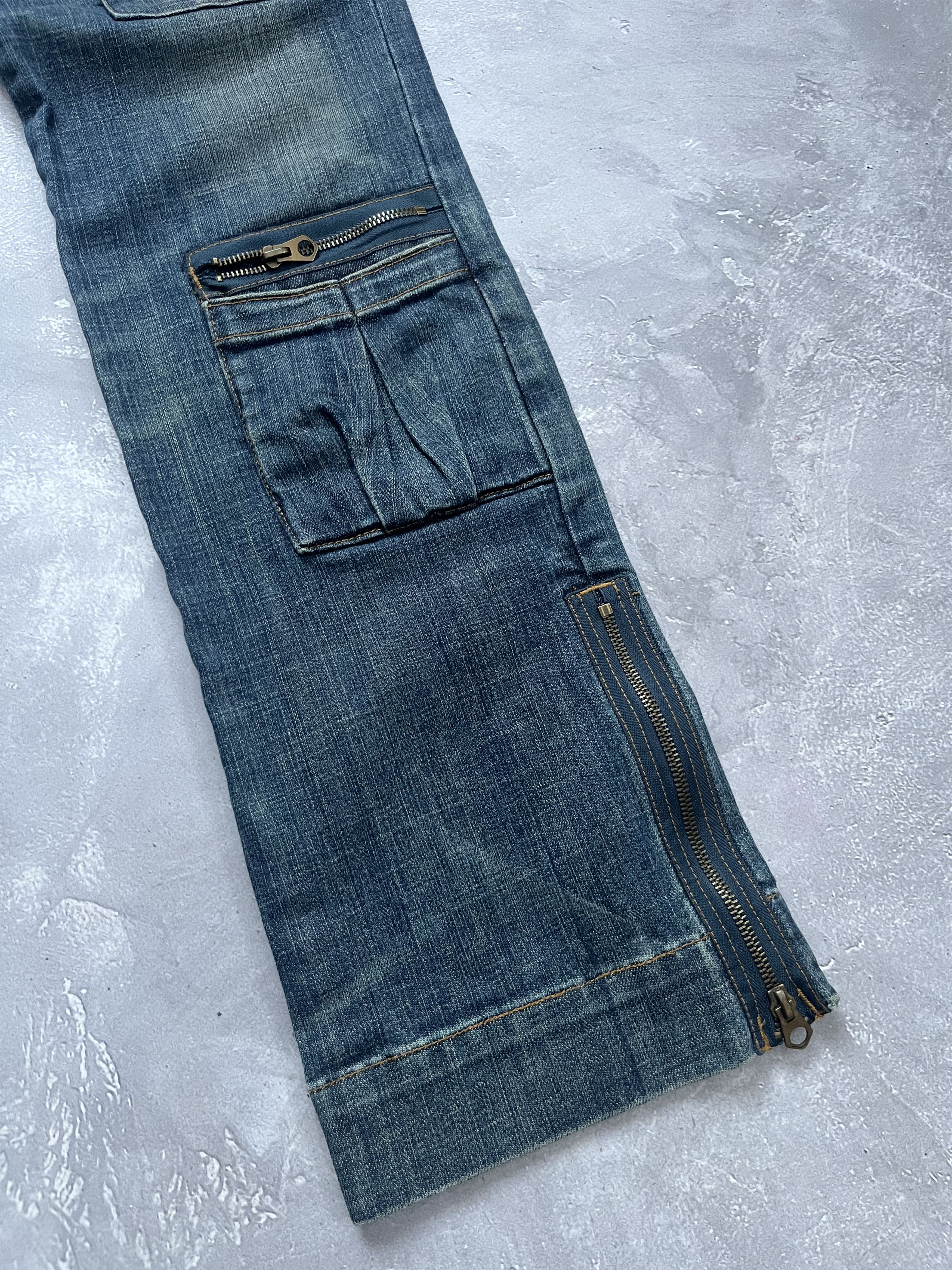 Ralph Lauren Vintage Ralph Lauren Military Denim Blue Cargo Pants Size 32" / US 10 / IT 46 - 4 Thumbnail
