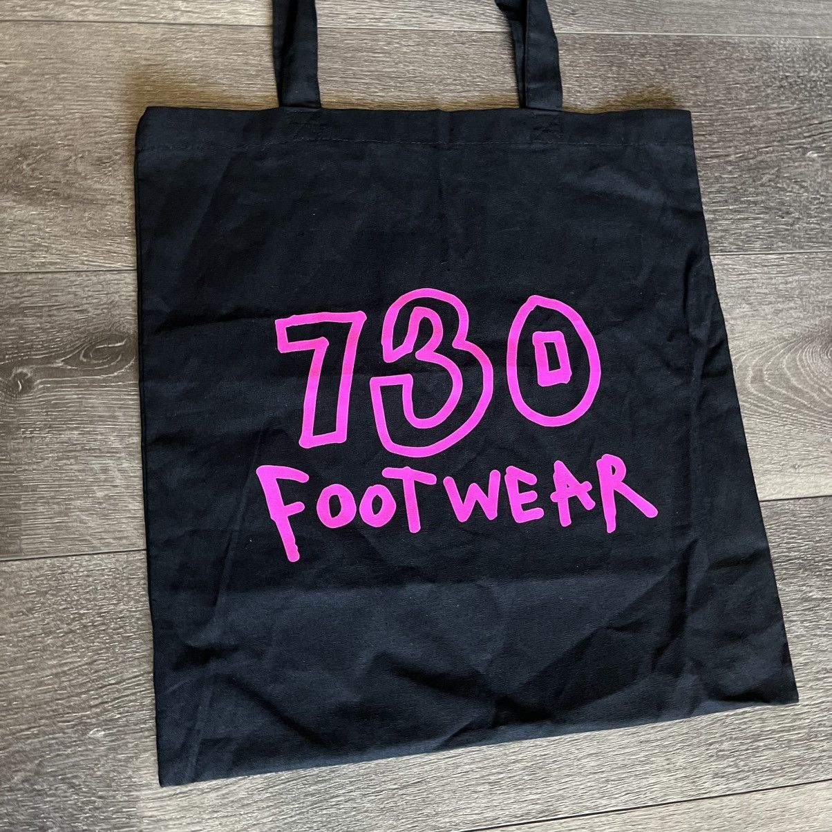 Asspizza Asspizza 730 Footwear Black Pink Tote Bag Small Rare Size ONE SIZE - 3 Thumbnail