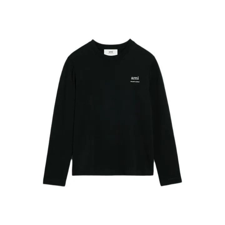 AMI Ami Paris Black Long Sleeve T-Shirt -2507 Size US S / EU 44-46 / 1 - 1 Thumbnail