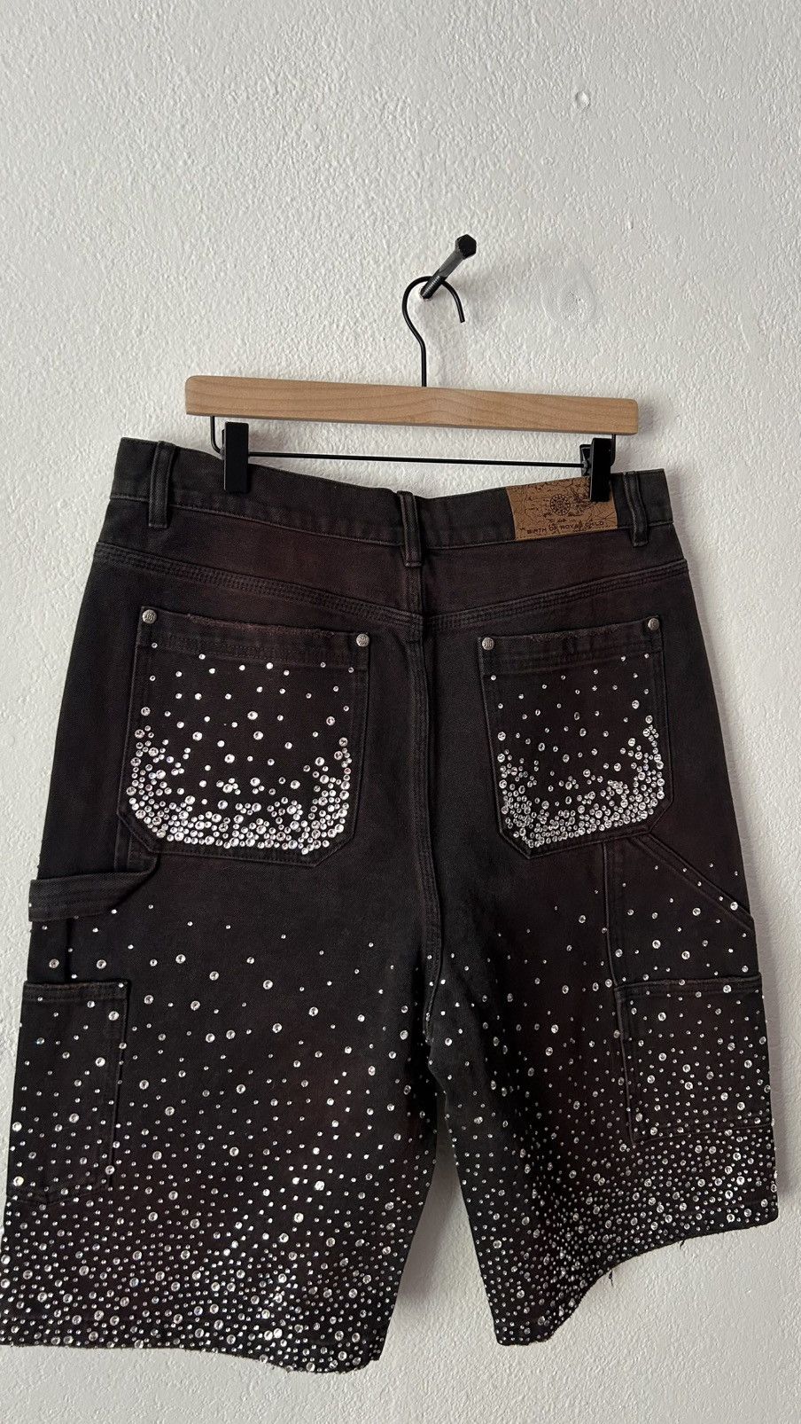 Birth of Royal Child Birth Of Royal Child Denim Rhinestone Shorts Size US 34 / EU 50 - 6 Thumbnail