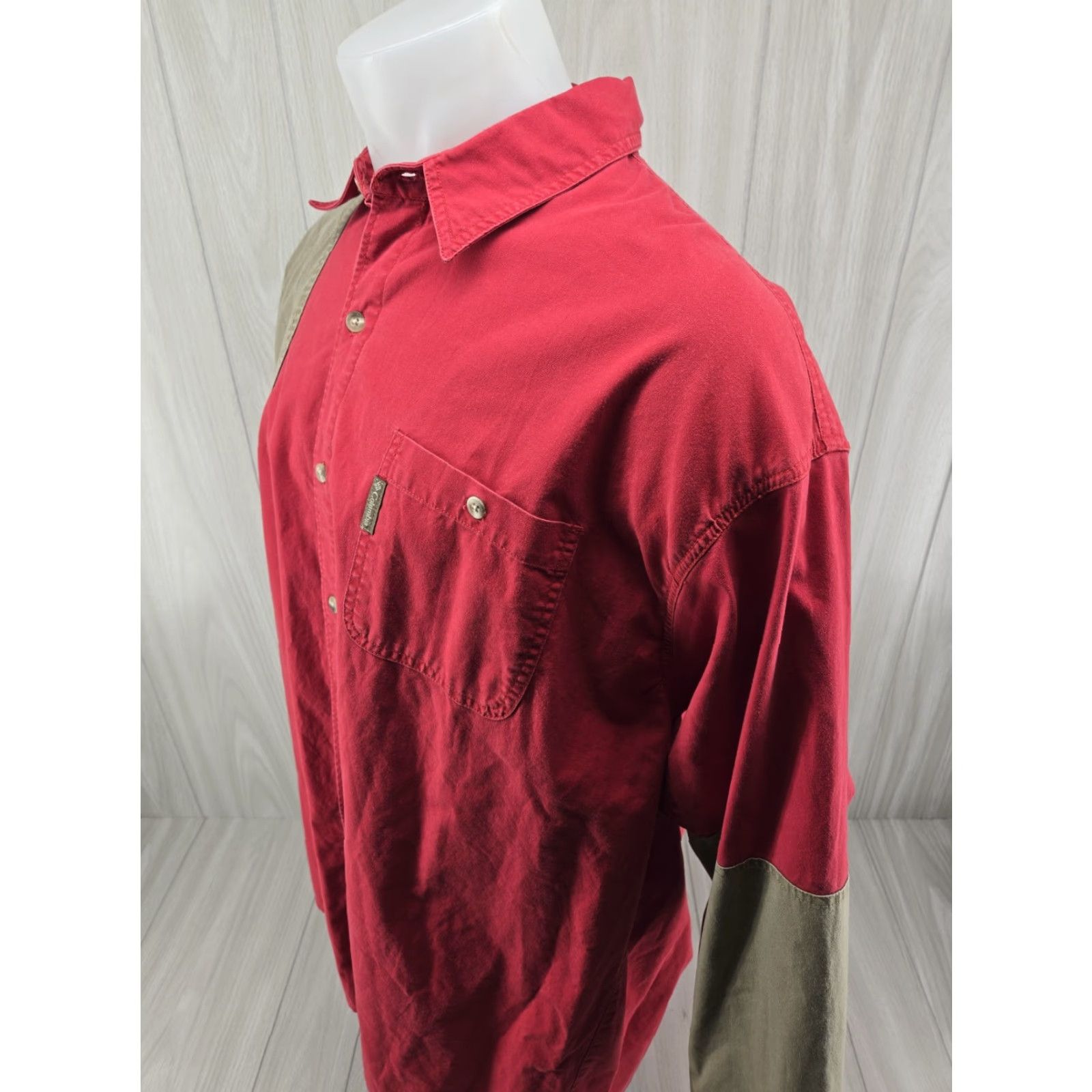 Vintage Columbia Shooting Shirt Adult 2XL Red Beige Cotton Nature Hunting Outdoors Shirt Mens 2XL Button-Up Twill Long Sleeve Casual Workwear Outdoor Vintage Size US XXL / EU 58 / 5 - 4 Thumbnail