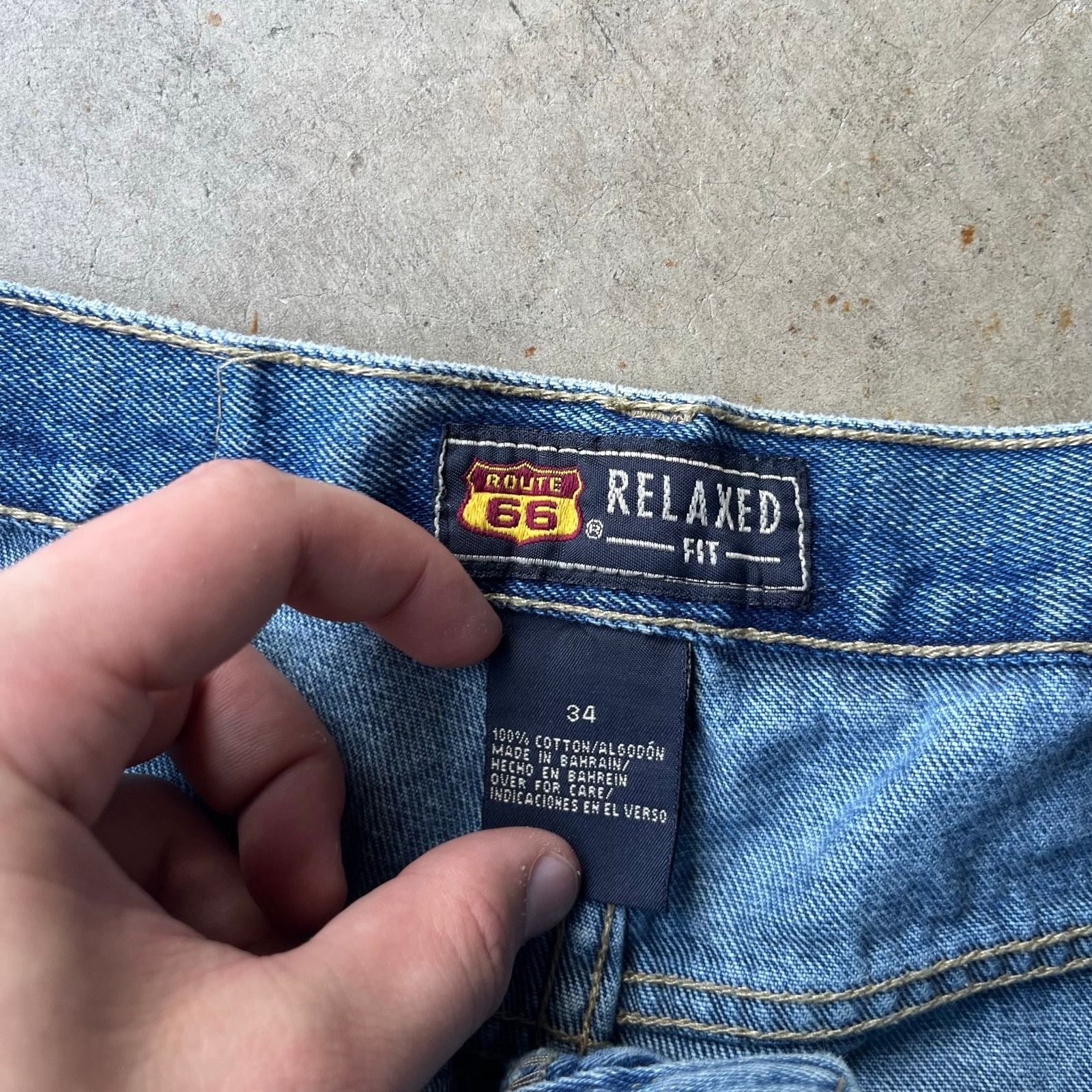Vintage VINTAGE ROUTE 66 JEANS DENIM SHORTS JORTS 34 BAGGY Y2K Size US 34 / EU 50 - 3 Thumbnail