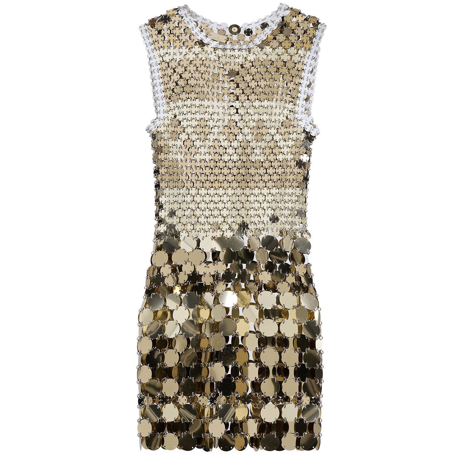 Rabanne Gold Sparkle mini dress New & Authentic (Women's siz - joarbit.com