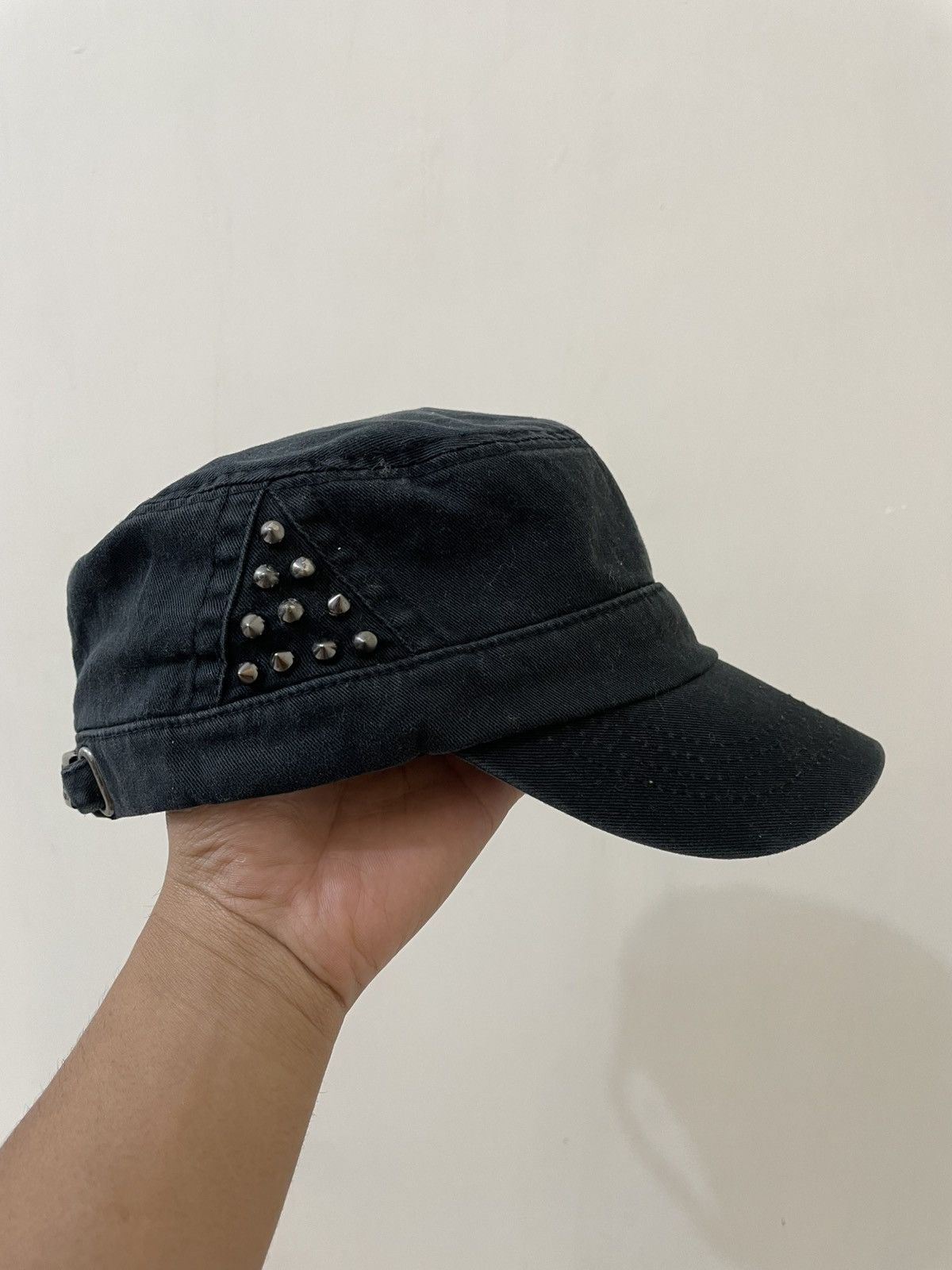 Japanese Brand 2000s Hat Japan Studed Cadet Y2K Size ONE SIZE - 4 Thumbnail