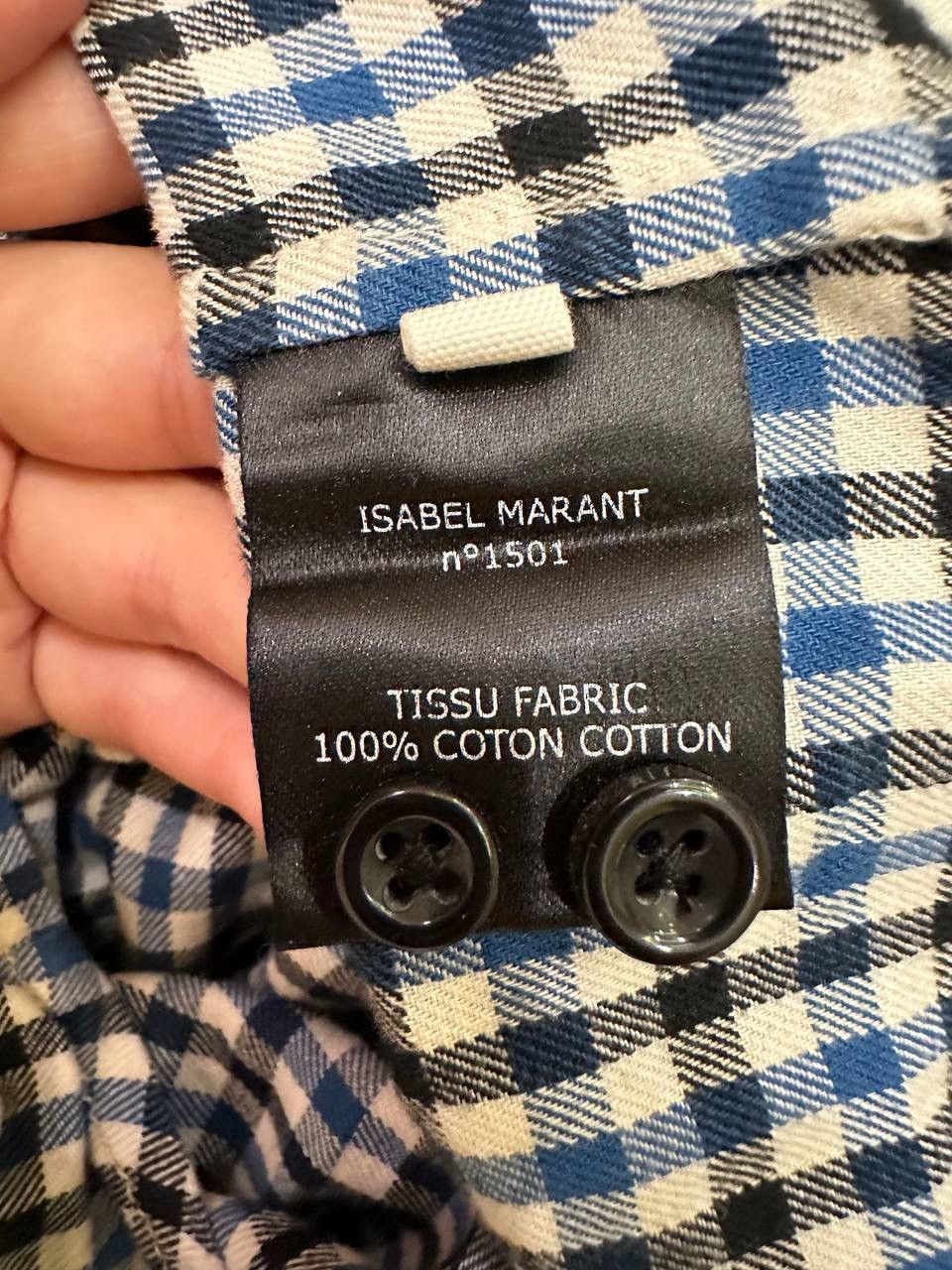 Isabel Marant Etoile Isabel Marant Etoile Women's Plaid Check Cotton Shirt Size S Size S / US 4 / IT 40 - 6 Thumbnail