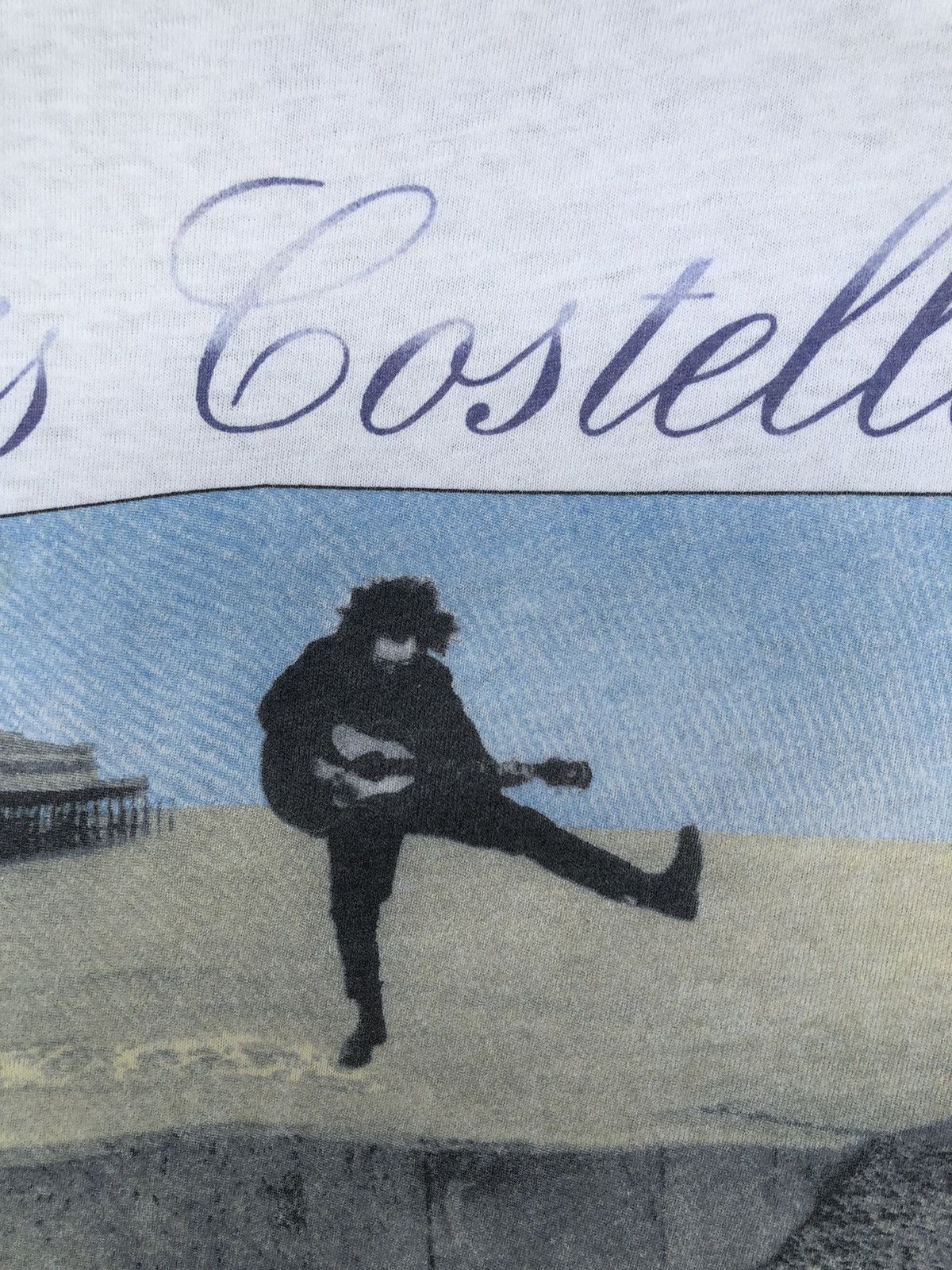 Band Tees Vintage 90s Elvis Costello Tour Tee Size US L / EU 52-54 / 3 - 5 Thumbnail