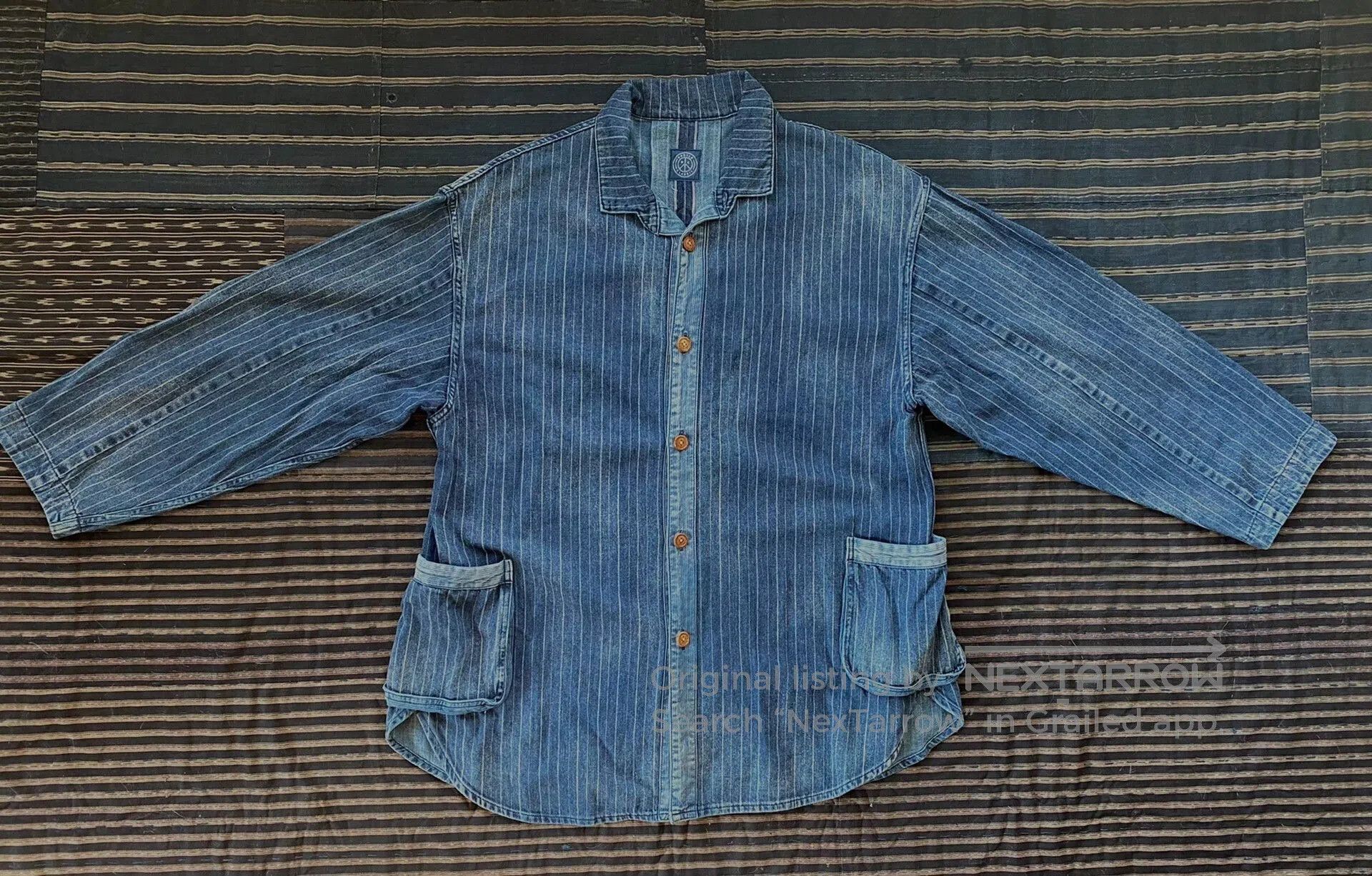 Porter Classic porter classic hawaiian denim jacket. Size US L / EU 52-54 / 3 - 1 Thumbnail