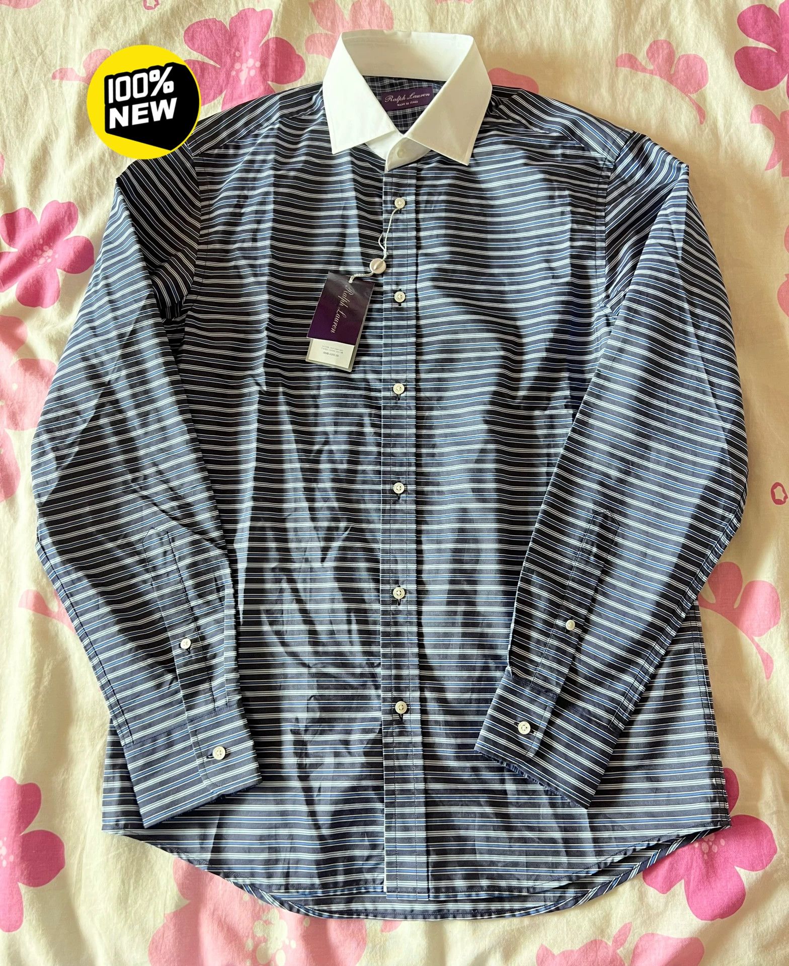 Ralph Lauren Purple Label Ralph Lauren Purple Label Men's Long Sleeve Shirt Size US M / EU 48-50 / 2 - 1 Thumbnail