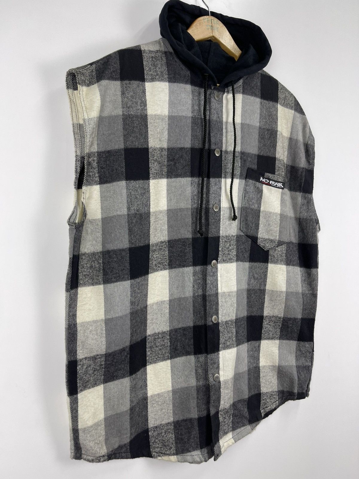 No Fear Vintage No Fear Vest Jacket with Hoodies Size US L / EU 52-54 / 3 - 5 Thumbnail
