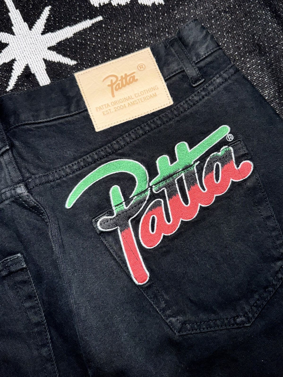 Patta Patta Hope Love Peace Denim Pants Size US 32 / EU 48 - 3 Thumbnail