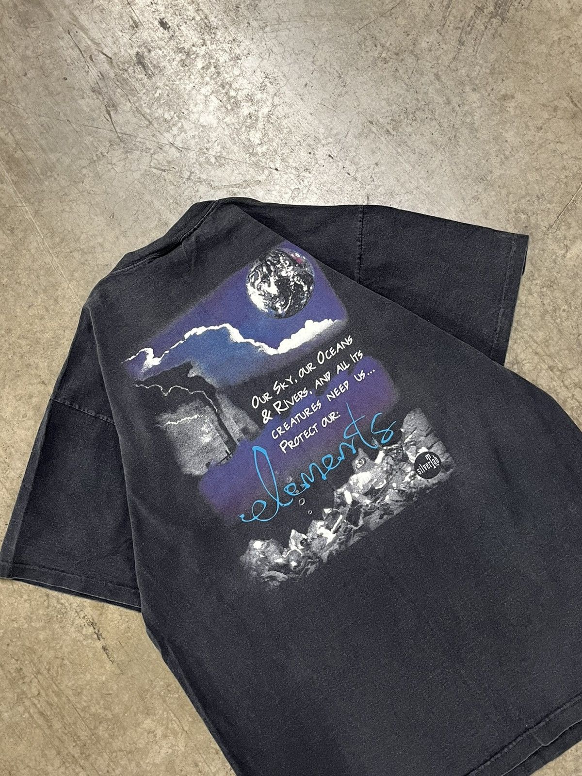 Levi's × Vintage Vintage silver tab elements tee shirt rare boxy faded Size US M / EU 48-50 / 2 - 2 Thumbnail