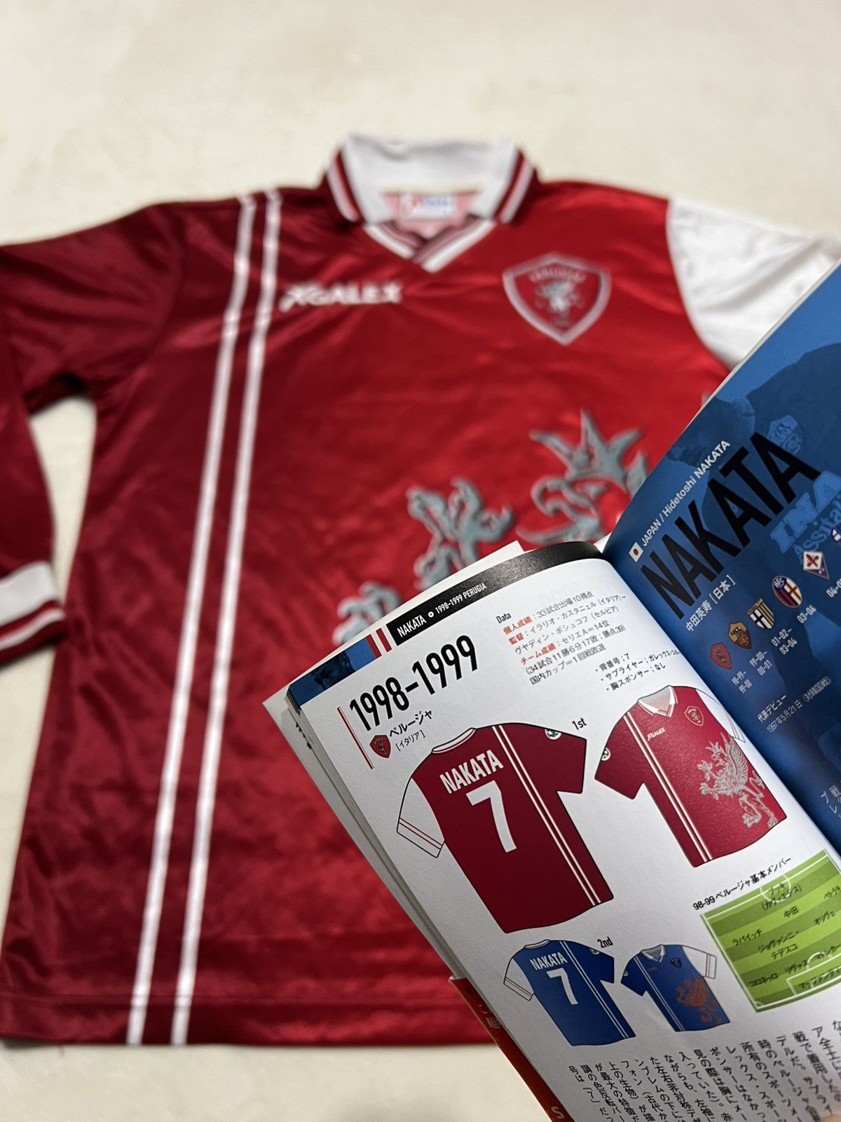 98/99 AC.PERUGIA (A) NAKATA #7 GALEX | Kyorozo's SOCCER GOODS
