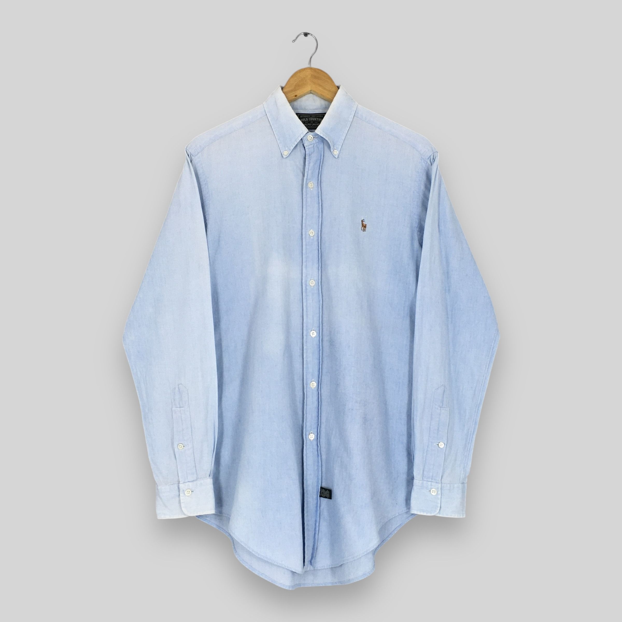 Polo Ralph Lauren Vintage Polo Country Ralph Lauren Denim Shirt Small Size US S / EU 44-46 / 1 - 1 Thumbnail