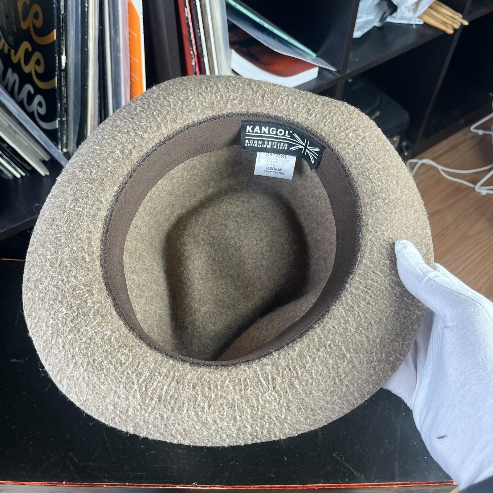 Kangol Vintage Kangol Fedora Hat Medium Wool Snap Carter Size ONE SIZE - 6 Thumbnail