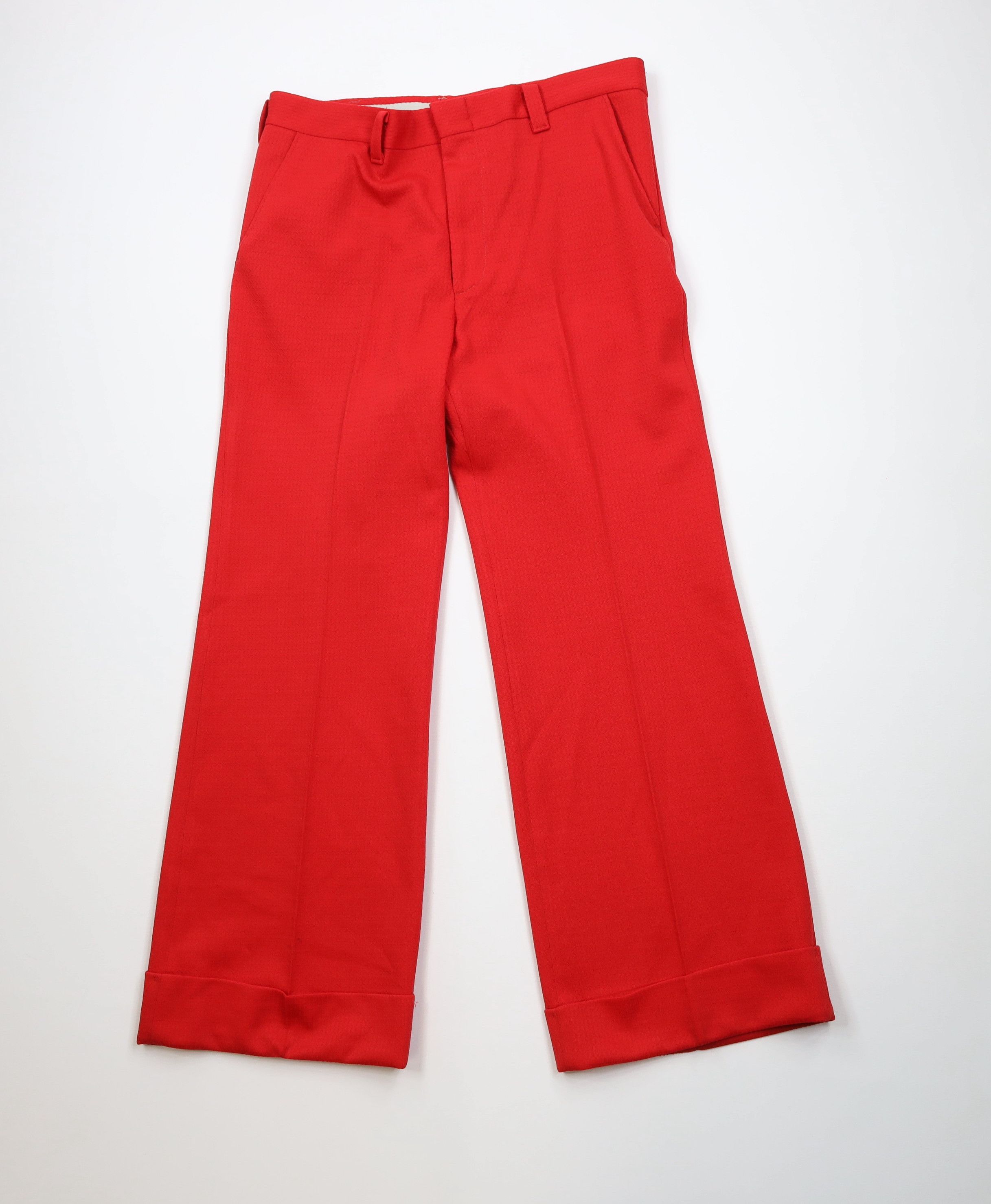 Vintage Vintage 60s 70s Streetwear Bell Bottoms Chino Pants Red USA Size US 36 / EU 52 - 1 Thumbnail