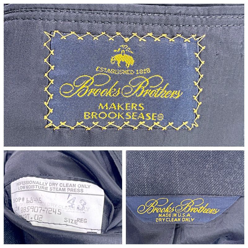 Brooks Brothers Brooks Brothers Brooksease Flannel Stretch Wool Suit Gray 43 Size 42R - 12 Thumbnail