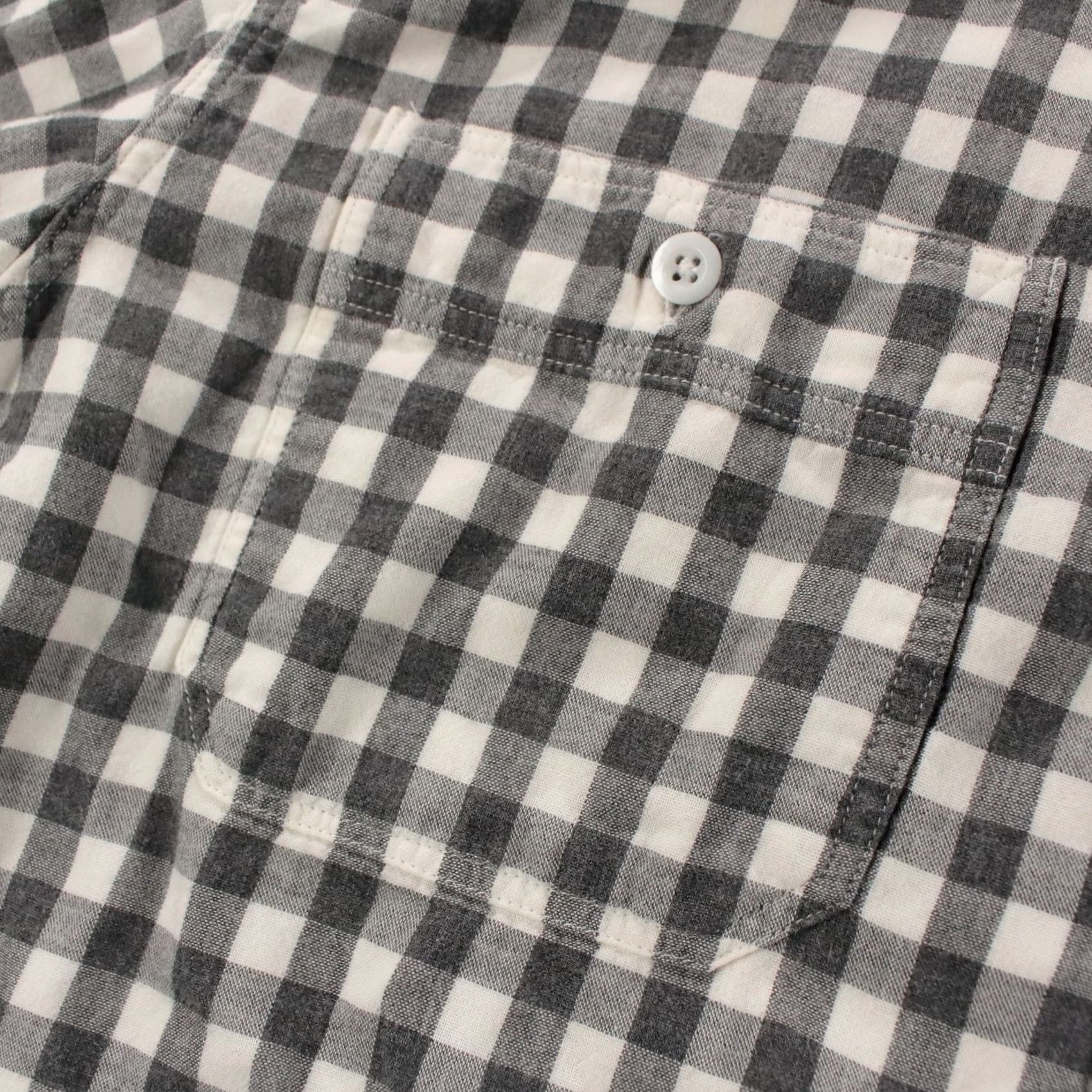J.Crew J CREW workwear shirt LARGE gray plaid check Mens Size US L / EU 52-54 / 3 - 3 Thumbnail