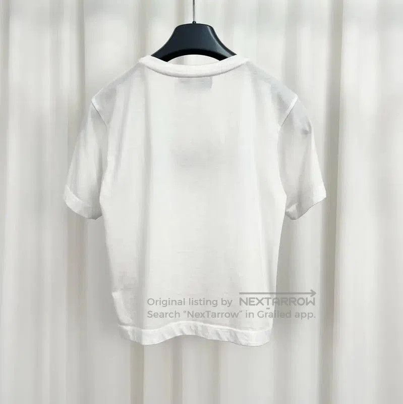Fendi Fendi Summer White Cotton Logo Tee . Size XXS / US 00 / IT 34 - 2 Thumbnail