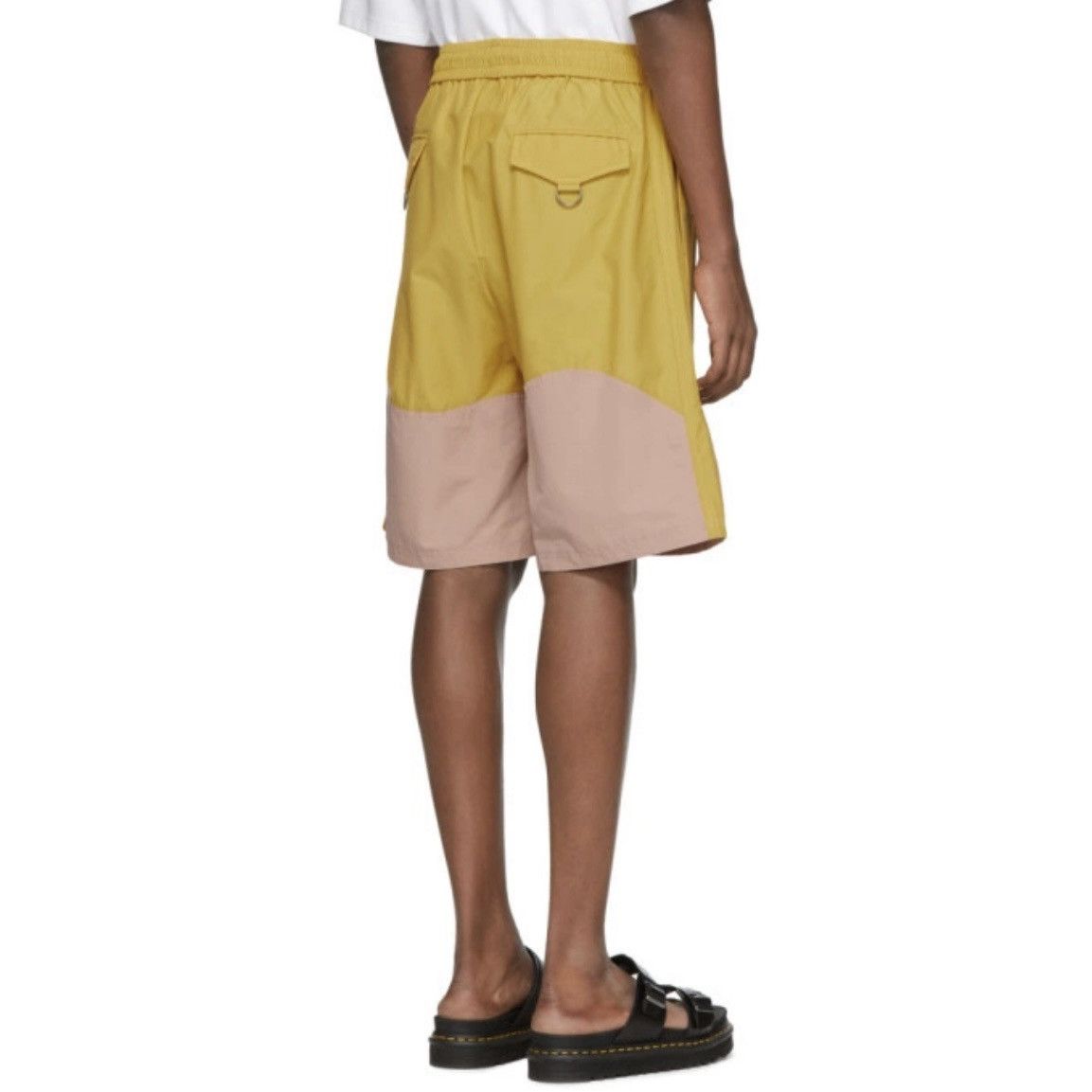 Pyer Moss Pyer Moss Yellow and Pink Wave Track Shorts Size US 31 - 11 Thumbnail