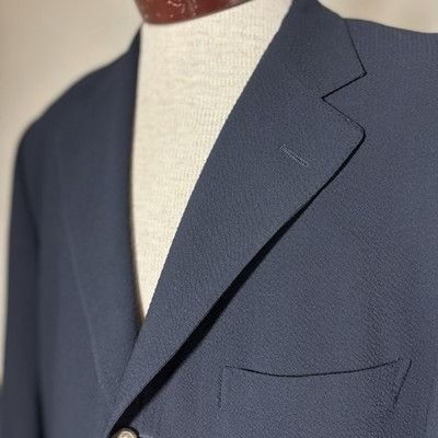 Hugo Boss Hugo Boss Mens Wool Blazer Saks Fifth Avenue Jacket Navy Siz Size 42R - 2 Thumbnail