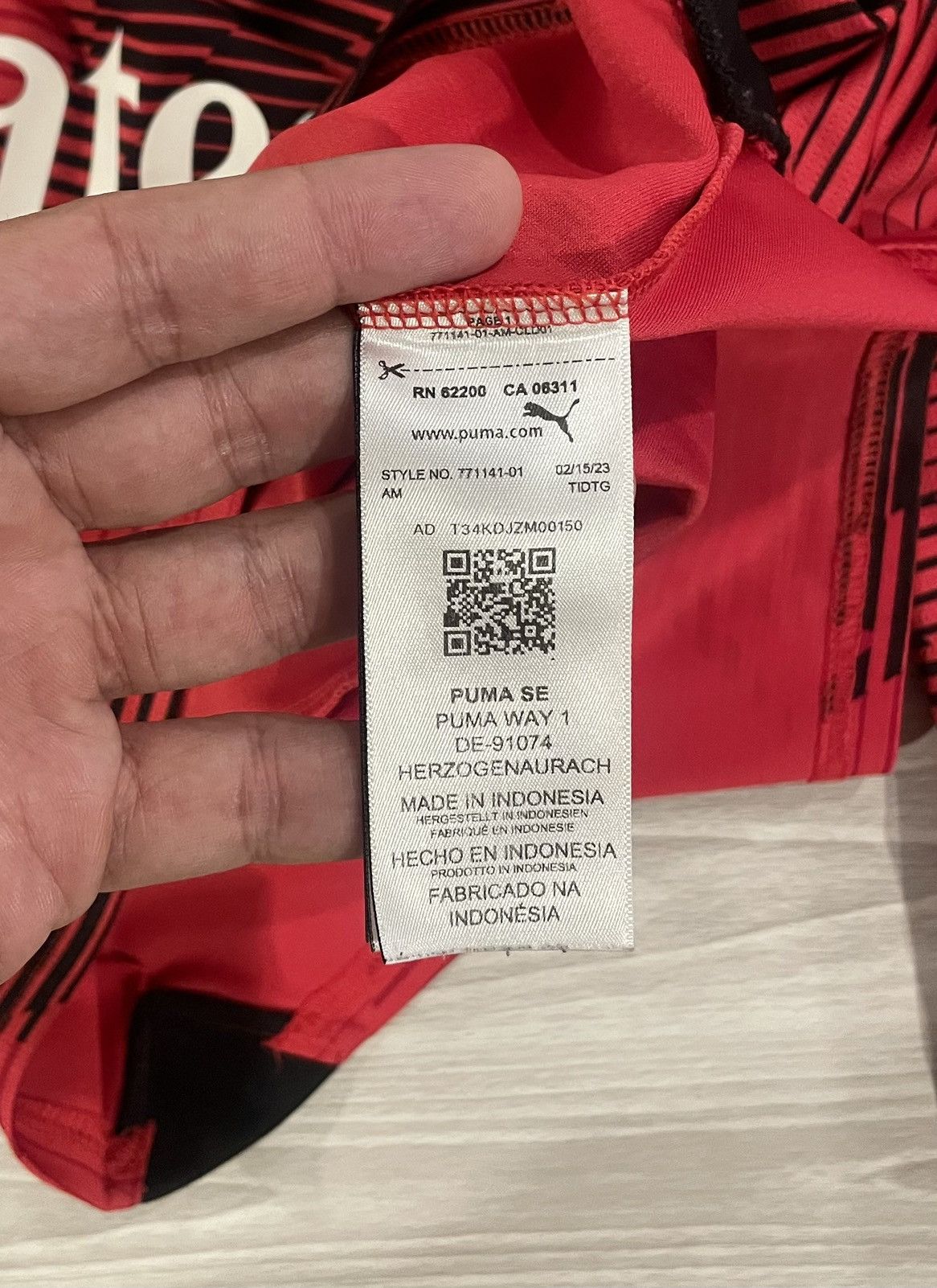 Puma Puma 2023/24 AC Milan Home Soccer Jersey Men’s Size Small Size US S / EU 44-46 / 1 - 6 Thumbnail