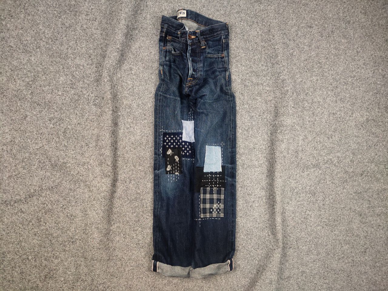 Vintage Edwin Japan Made Embroidered Selvedge Denim Jeans