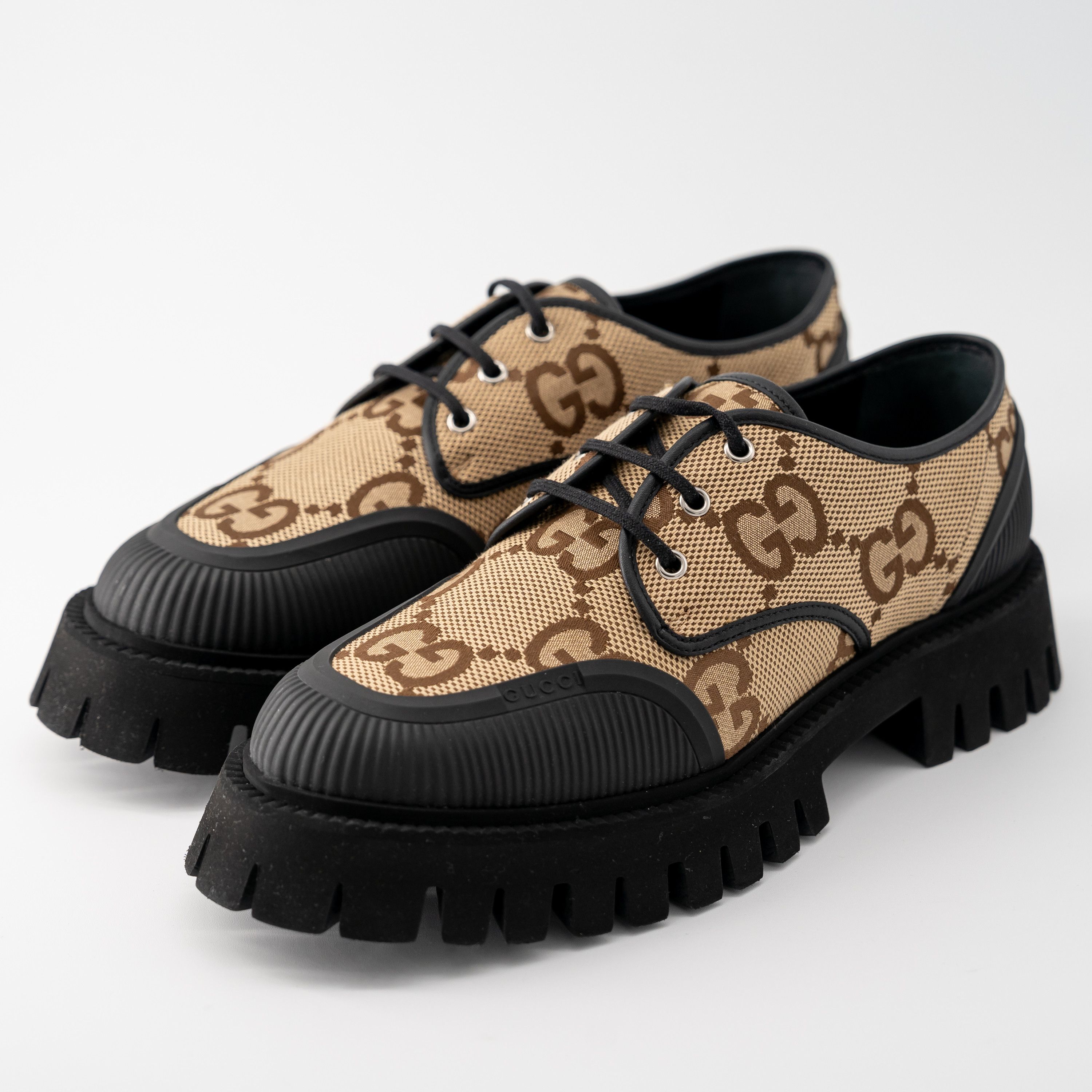 Gucci size 13G - Gucci Supreme Maxi GG Lace Up Jacquard Chunky Size US 14 / EU 47 - 1 Thumbnail