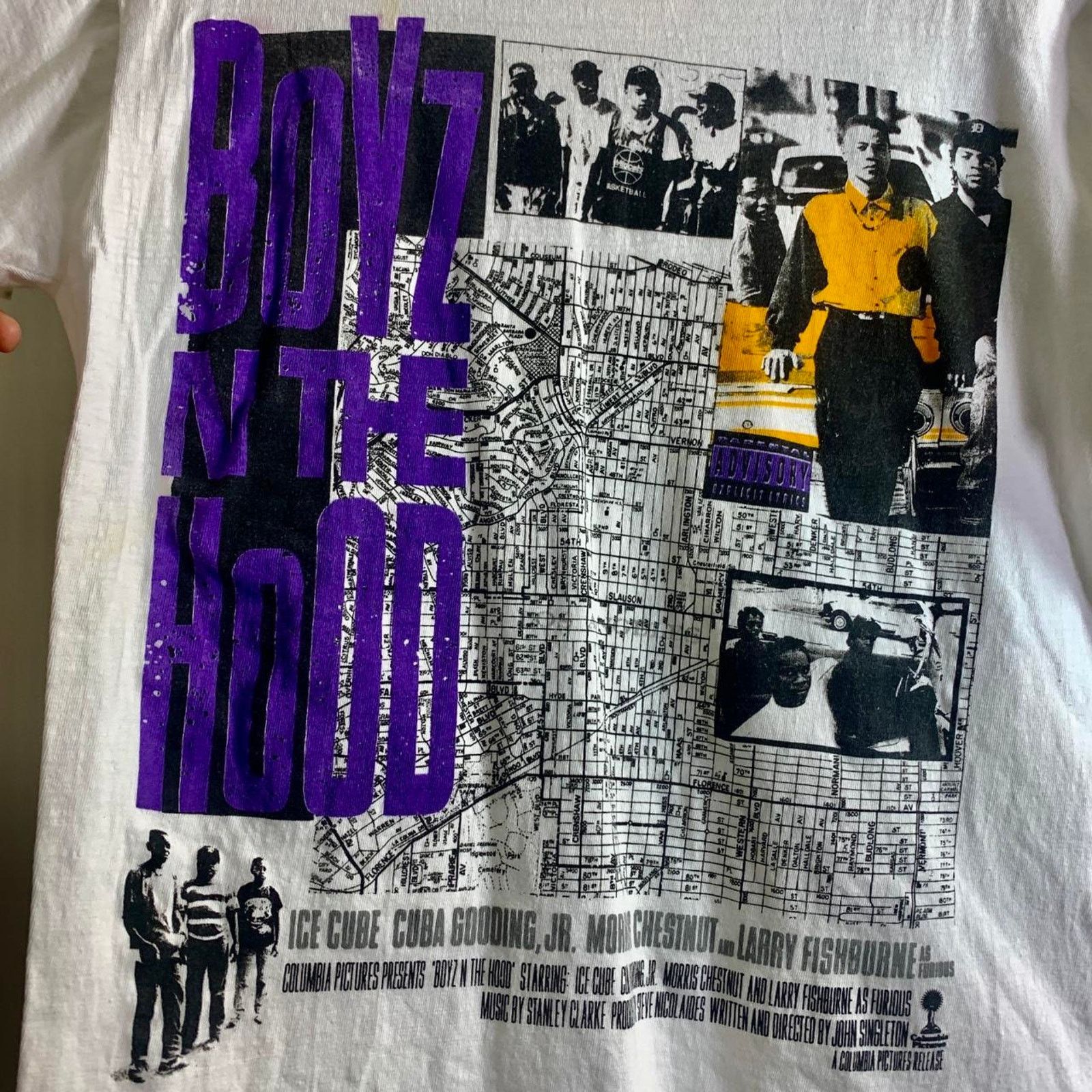 Vintage 90s COLUMBIA PICTURE BOYZ N THE HOOD single stitch tee shirt Size US M / EU 48-50 / 2 - 1 Thumbnail