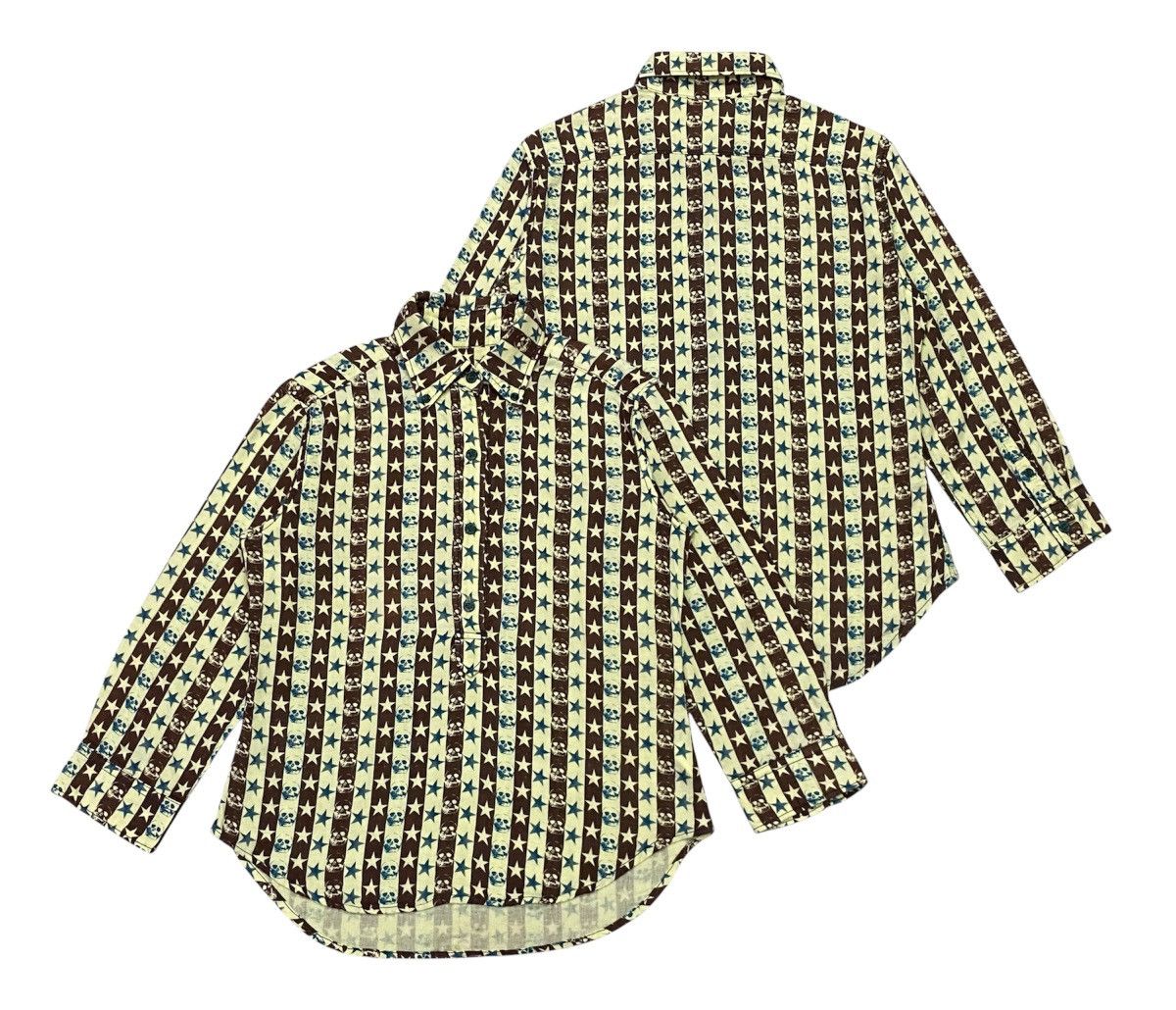 Hysteric Glamour Skull Fullprint Haif Button Ups