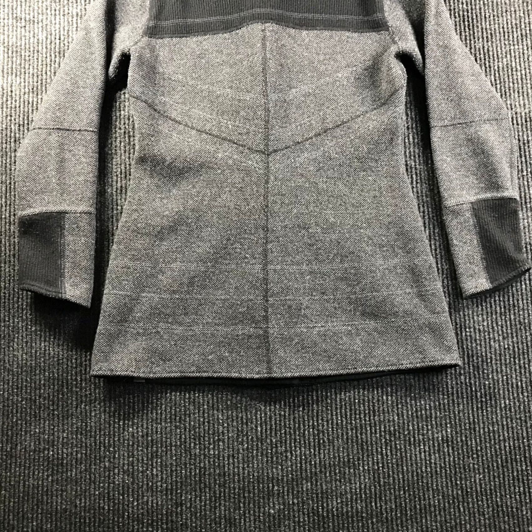 Vintage Title Nine Womens Asymmetrical Zip Wool Blend Fleece Jacket Gray Black Small Size S / US 4 / IT 40 - 6 Thumbnail