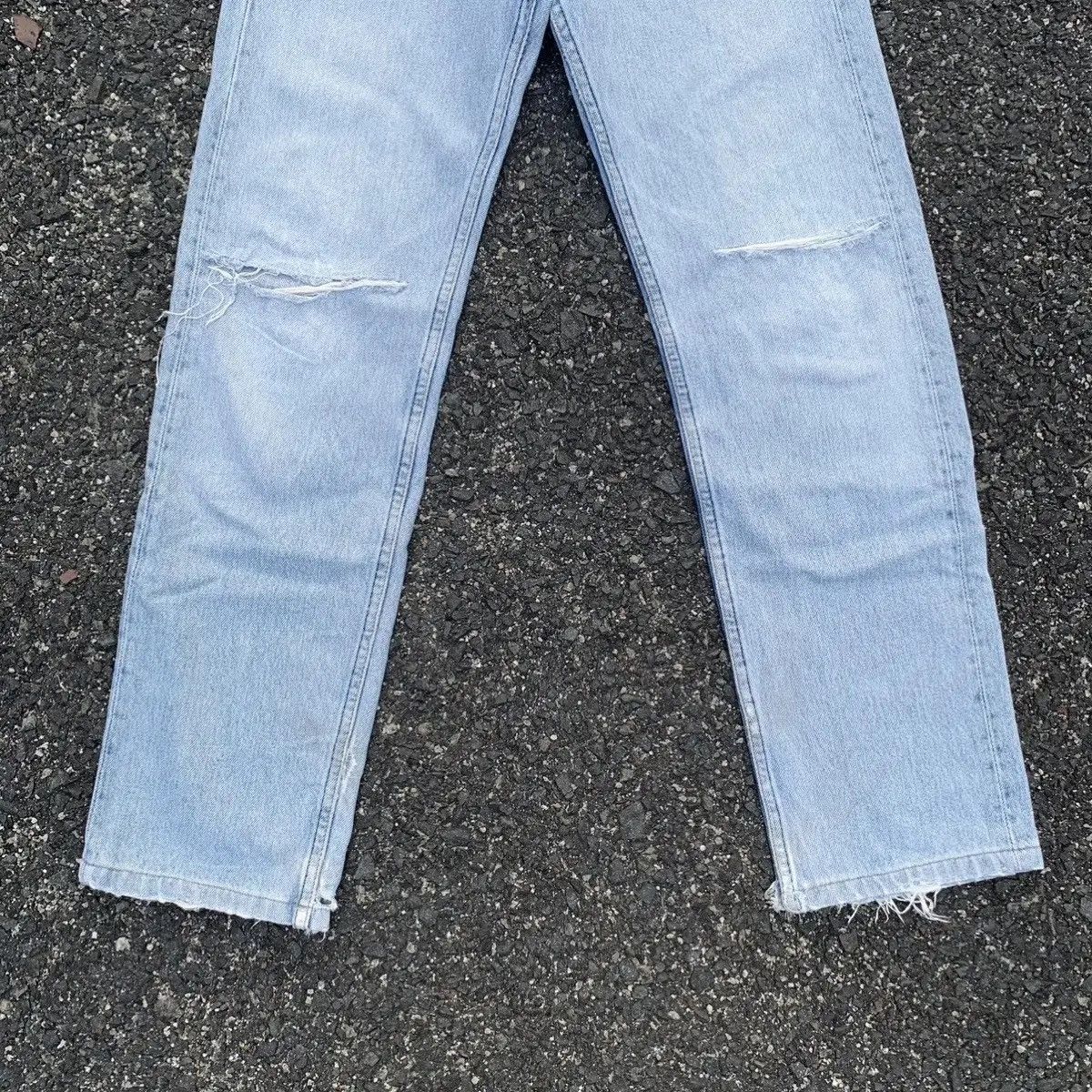 Levi's Ripped Levi’s 501 Jeans Light Wash Levis Denim Pants Size US 27 - 3 Thumbnail