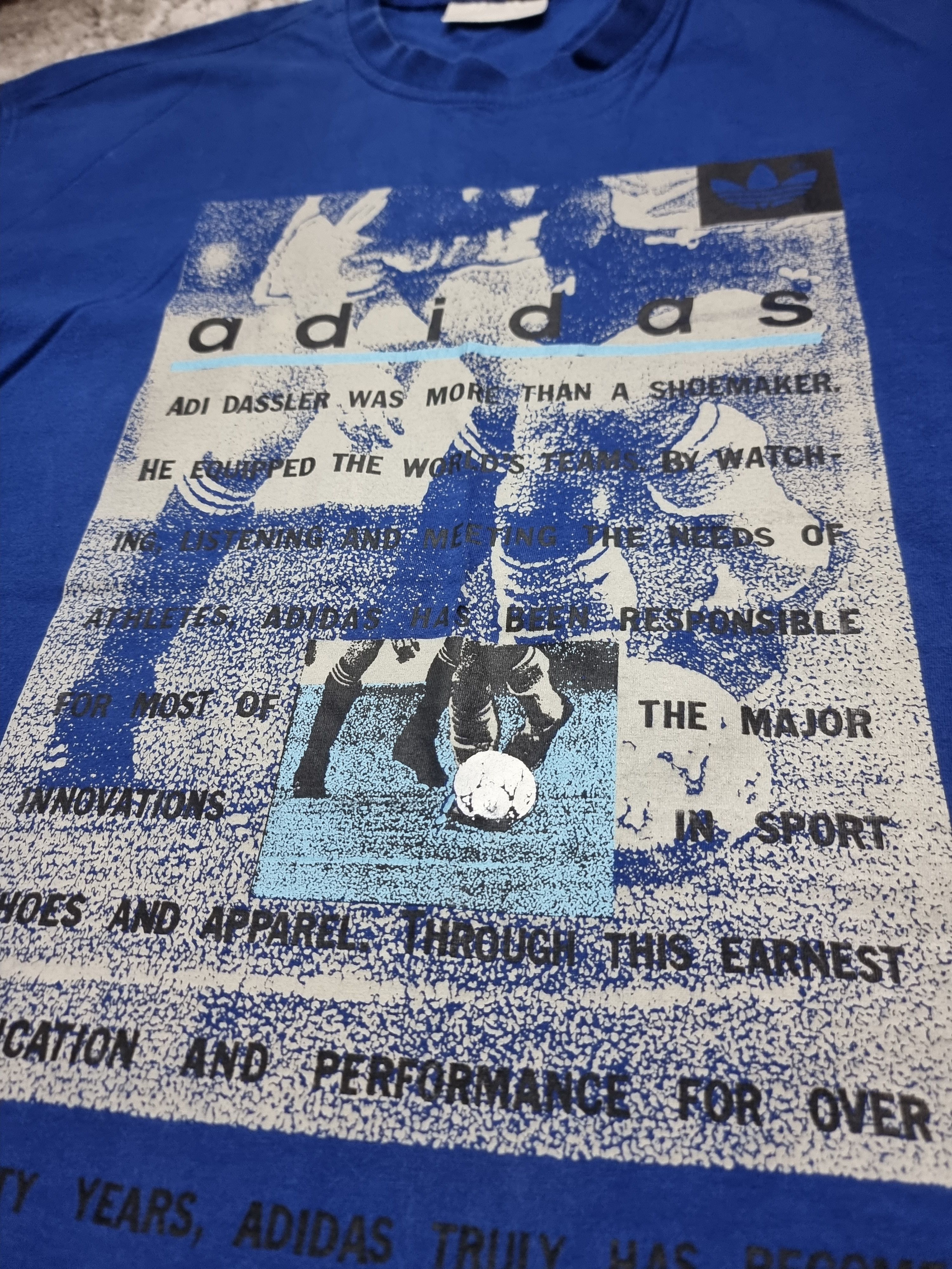Adidas Vintage Adidas T-shirt Size US L / EU 52-54 / 3 - 4 Thumbnail