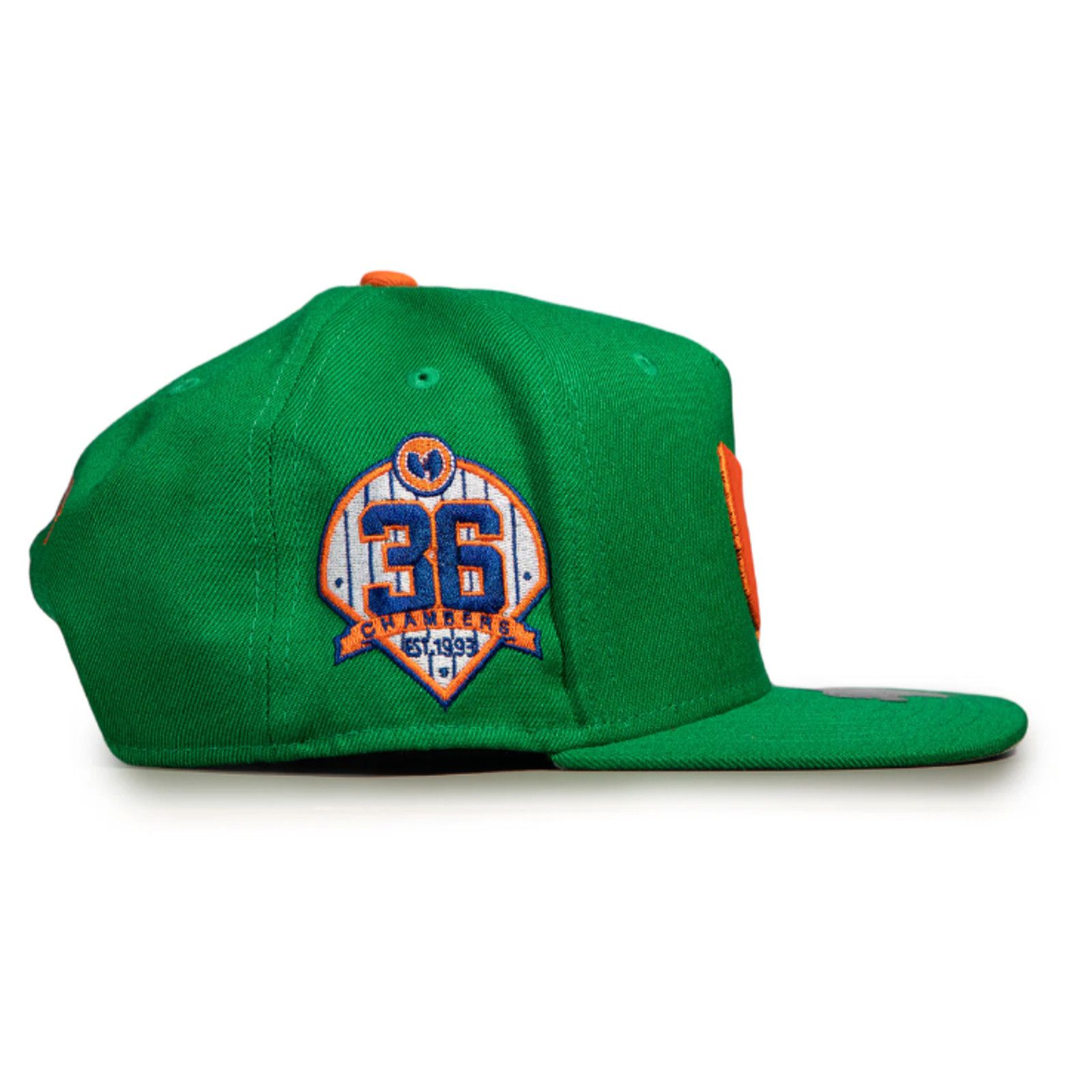 TWNTY-TWO Wu-Tang New York Mets Green & Orange Twnty Two SnapBack Hat Size ONE SIZE - 2 Thumbnail