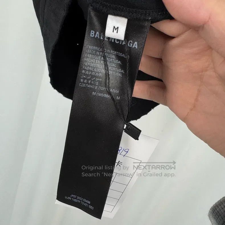 Balenciaga Balenciaga Mud-dyed Sanskrit letter printed short sleeves Size US M / EU 48-50 / 2 - 5 Thumbnail