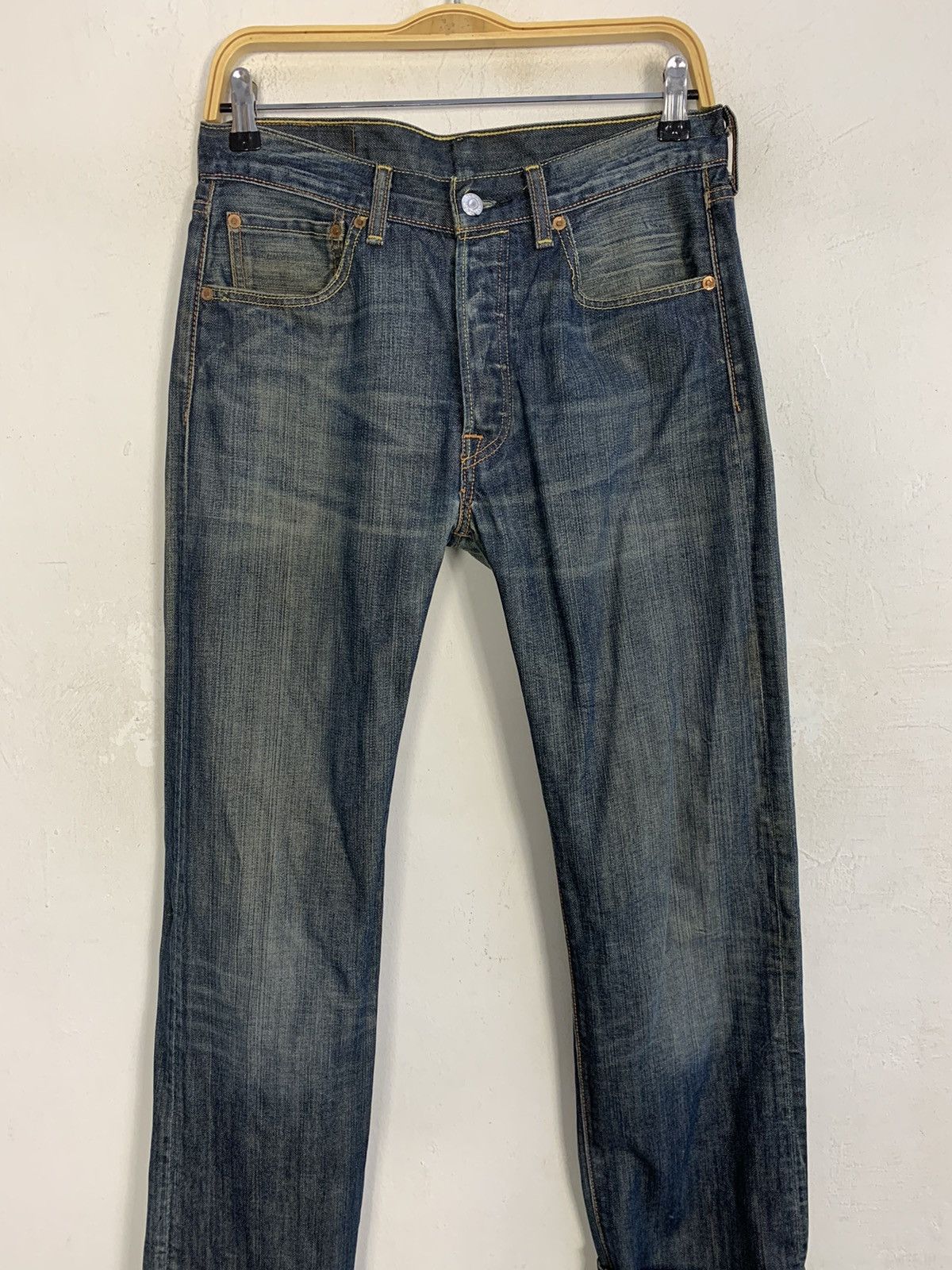Levi's Hype 90s Levi’s Strauss Lot 501 Indigo Denim Jeans Buttonfly Size US 29 - 3 Thumbnail