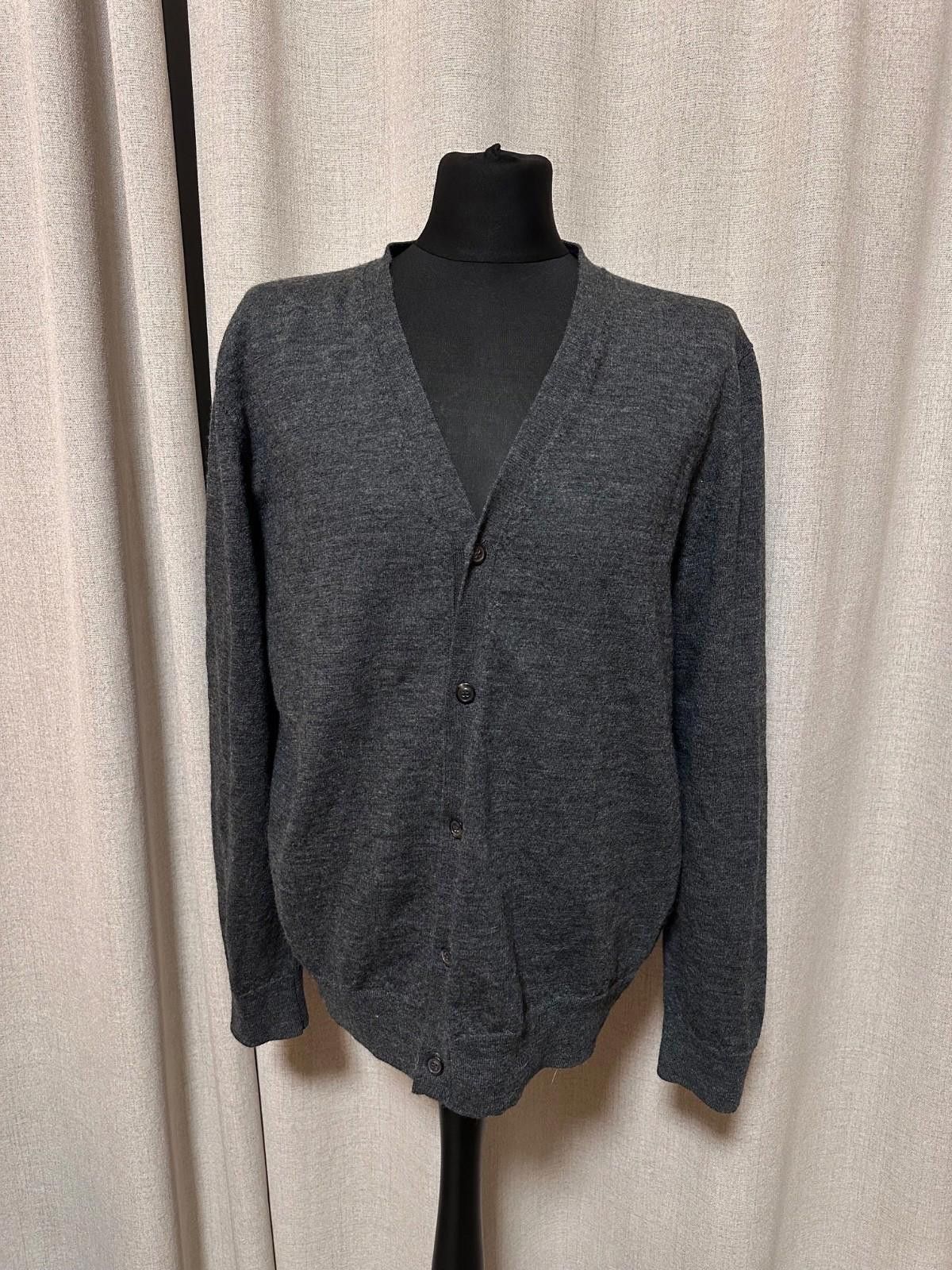Maison Margiela Maison Margiela Men’s Cardigan Gray Sz L Size US L / EU 52-54 / 3 - 1 Thumbnail