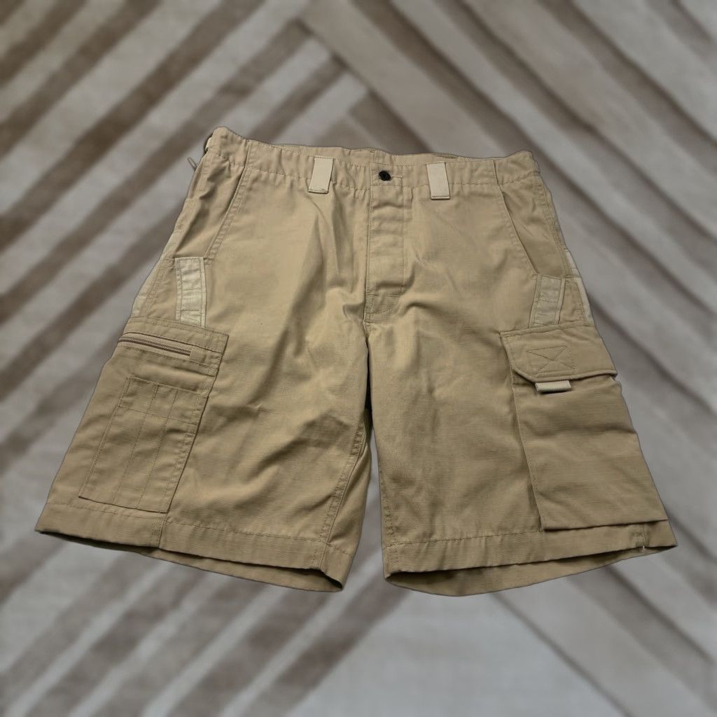 Vintage Kitanica Cargo Shorts Mens Large Beige Tactical Utility Workwear Ripstop USA Size US 33 - 1 Thumbnail
