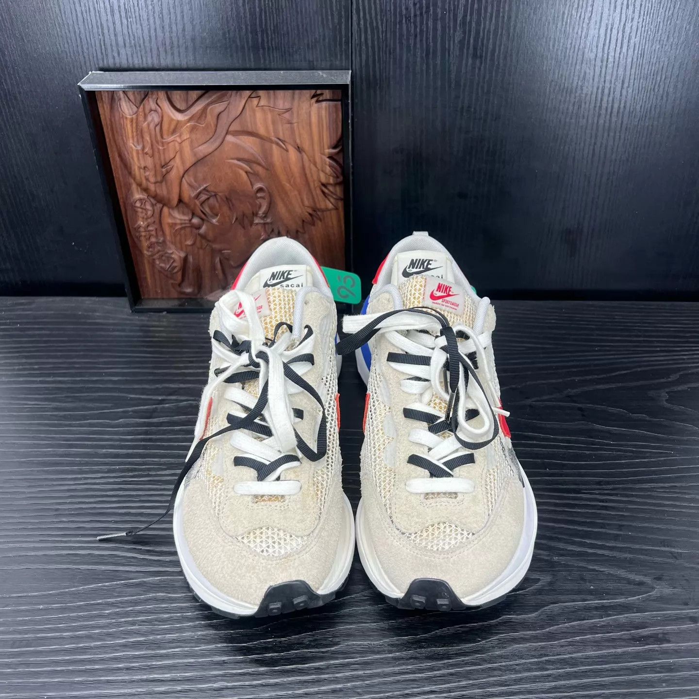 Nike sacai vaporwaffle gray/white 42.5 2x Worn With Box Size US 9 / EU 42 - 4 Thumbnail