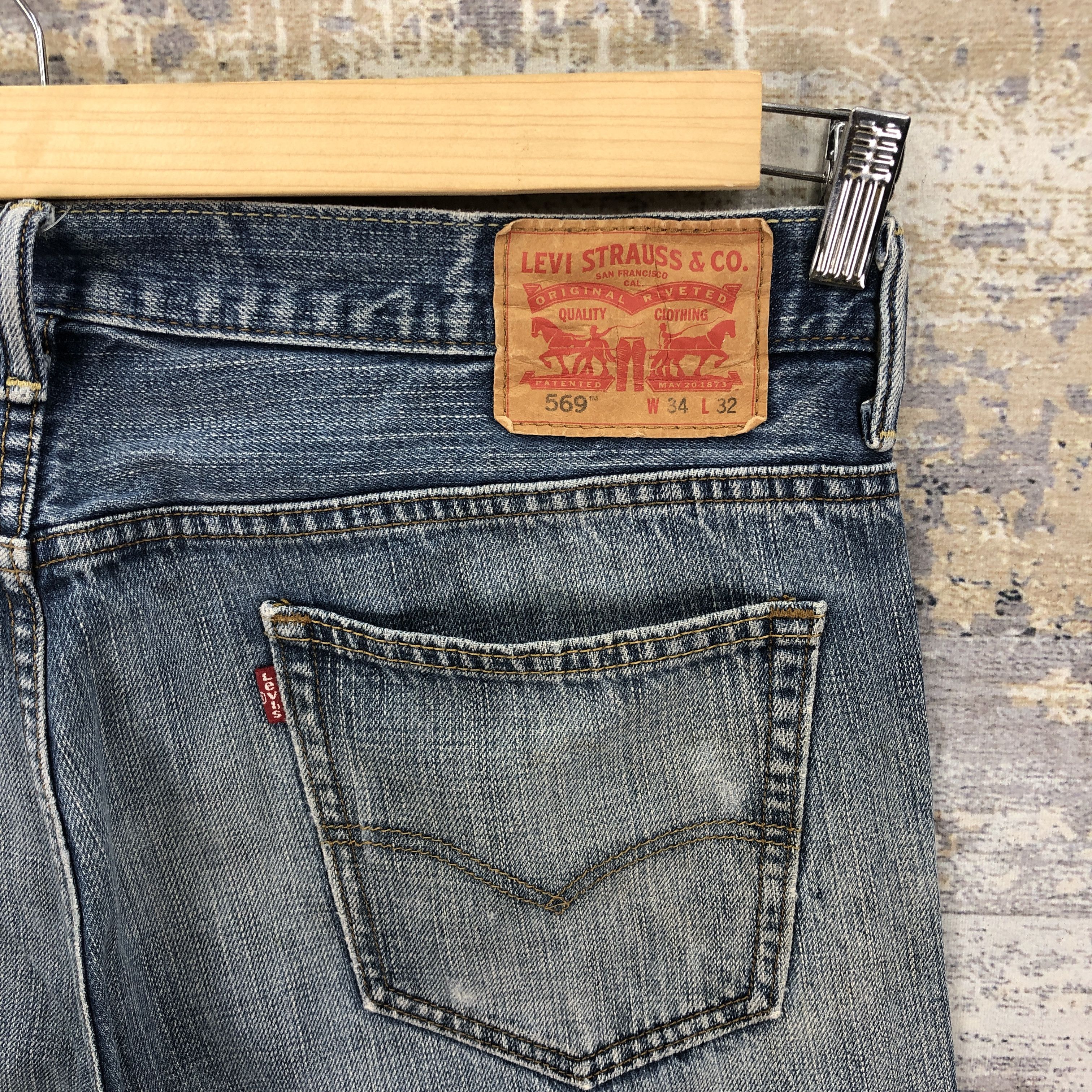 Levi's Vintage Levis 569 Baggy Denim Distressed Levi's Faded Jeans Size US 36 / EU 52 - 5 Thumbnail