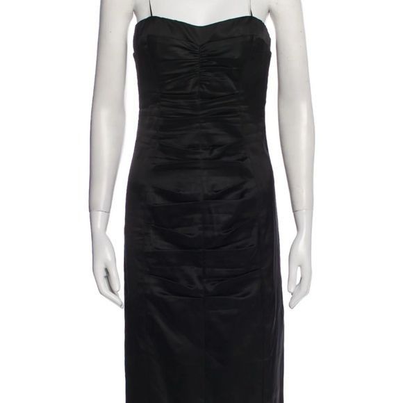 Vintage Cache Ruched Sleeveless Bodycon Concealed Zipper Y2K Lined B Size XL / US 12-14 / IT 48-50 - 2 Thumbnail