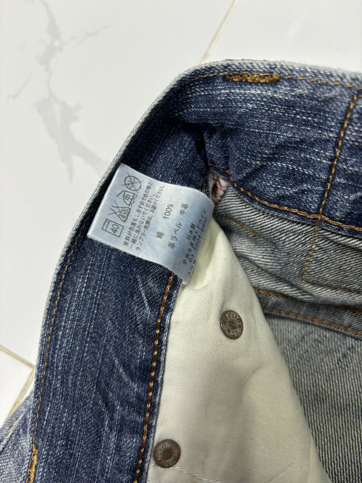 Edwin VINTAGE EDWIN XU DISTRESSED DENIM JEANS Size US 32 / EU 48 - 11 Thumbnail