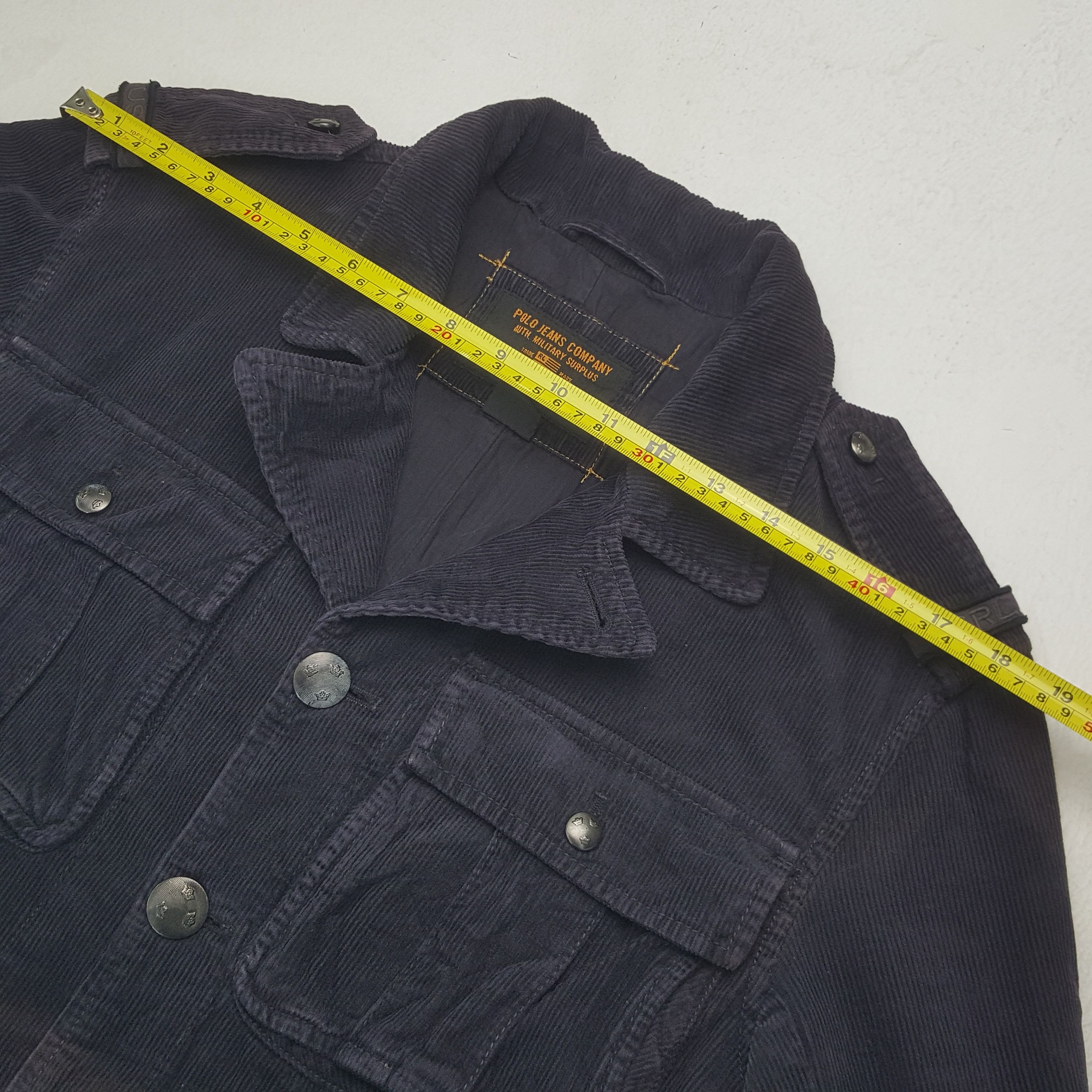 Polo Ralph Lauren Vintage Polo Jeans Company Military Surplus Corduroy Jacket Size US S / EU 44-46 / 1 - 5 Thumbnail