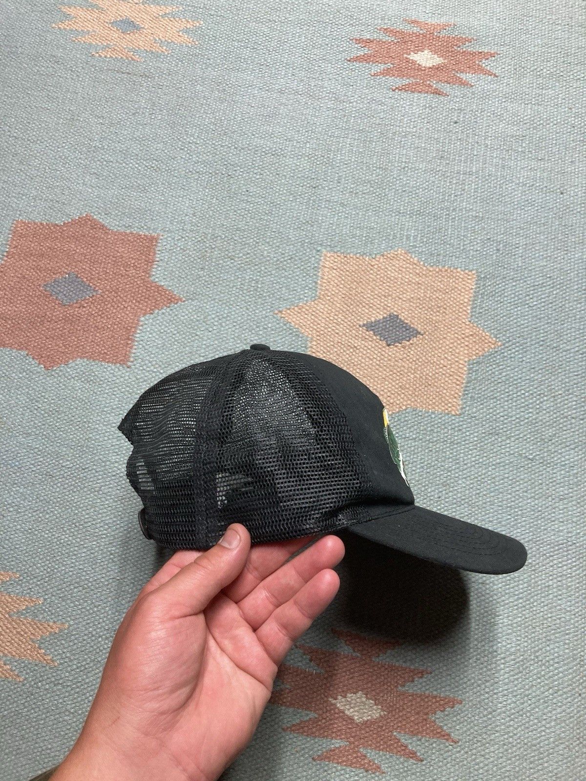 Vintage Vintage SnapBack hat bass pro shops faded graphic fish black Size ONE SIZE - 10 Thumbnail