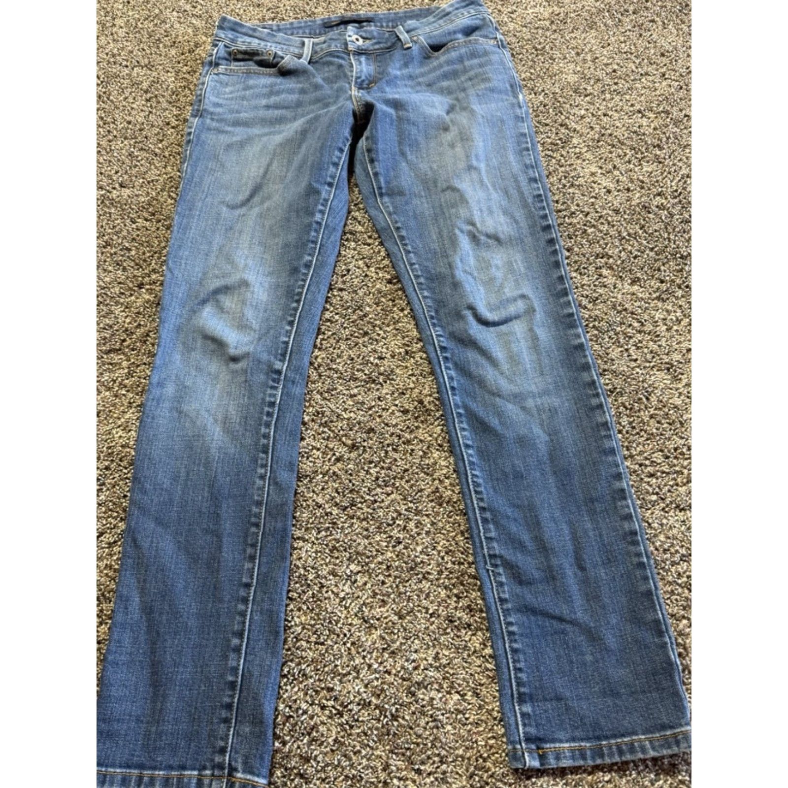 Levi's Levi’s 545 Skinny Jeans Women Size 6 Blue Denim Stretch Mid Rise 30X30 5-Pocket Regular Inseam 30 Spring Summer Fall Winter Size 28" / US 6 / IT 42 - 2 Thumbnail