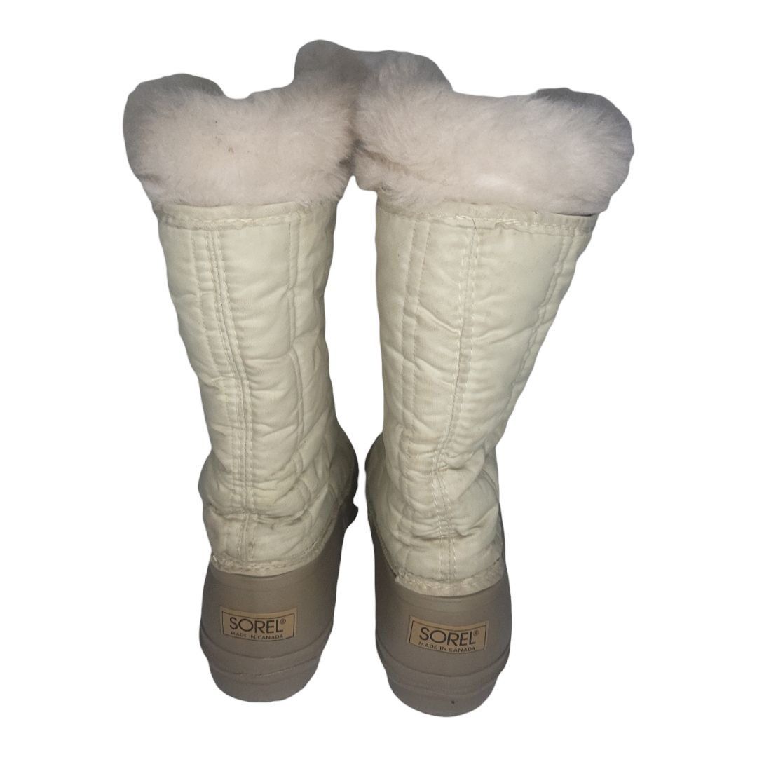 SOREL SOREL Woman's Sz 8 Quebec Snow Boots Dove Grey ZIpper CANADA Size US 8 / IT 38 - 4 Thumbnail