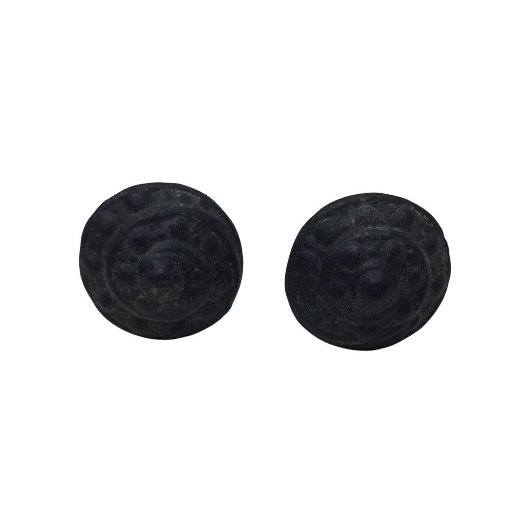 Other Women's Vintage Black and Silver Tone Screw Back Earrings Size ONE SIZE - 1 Thumbnail