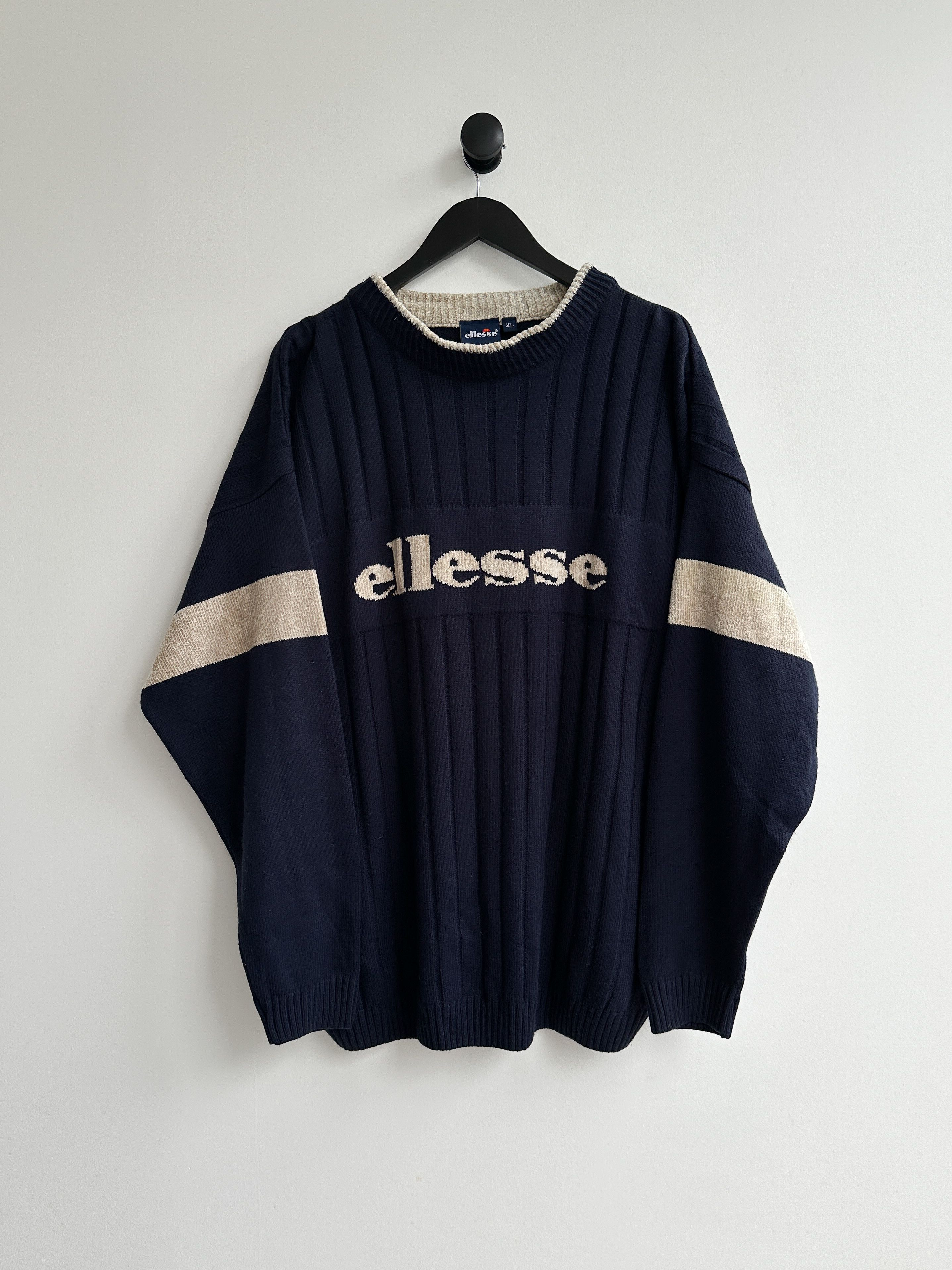 Vintage Ellesse Knit Sweater Jumper Tops