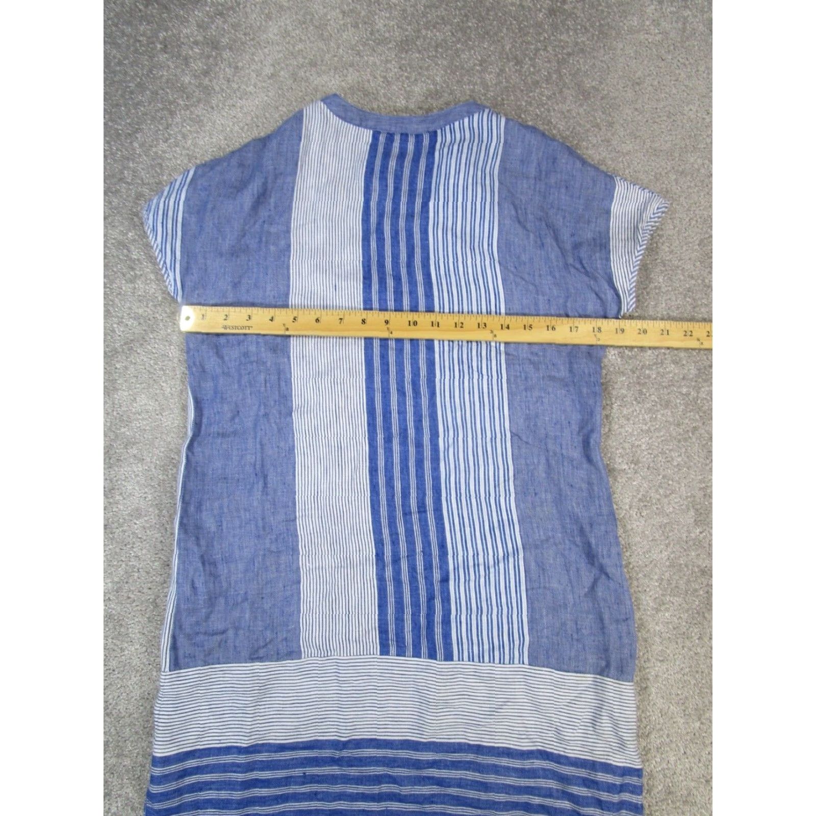 Vineyard Vines Vineyard Vines Blue White Striped Linen Tunic Blouse Womens 0 Size XS / US 0-2 / IT 36-38 - 6 Thumbnail